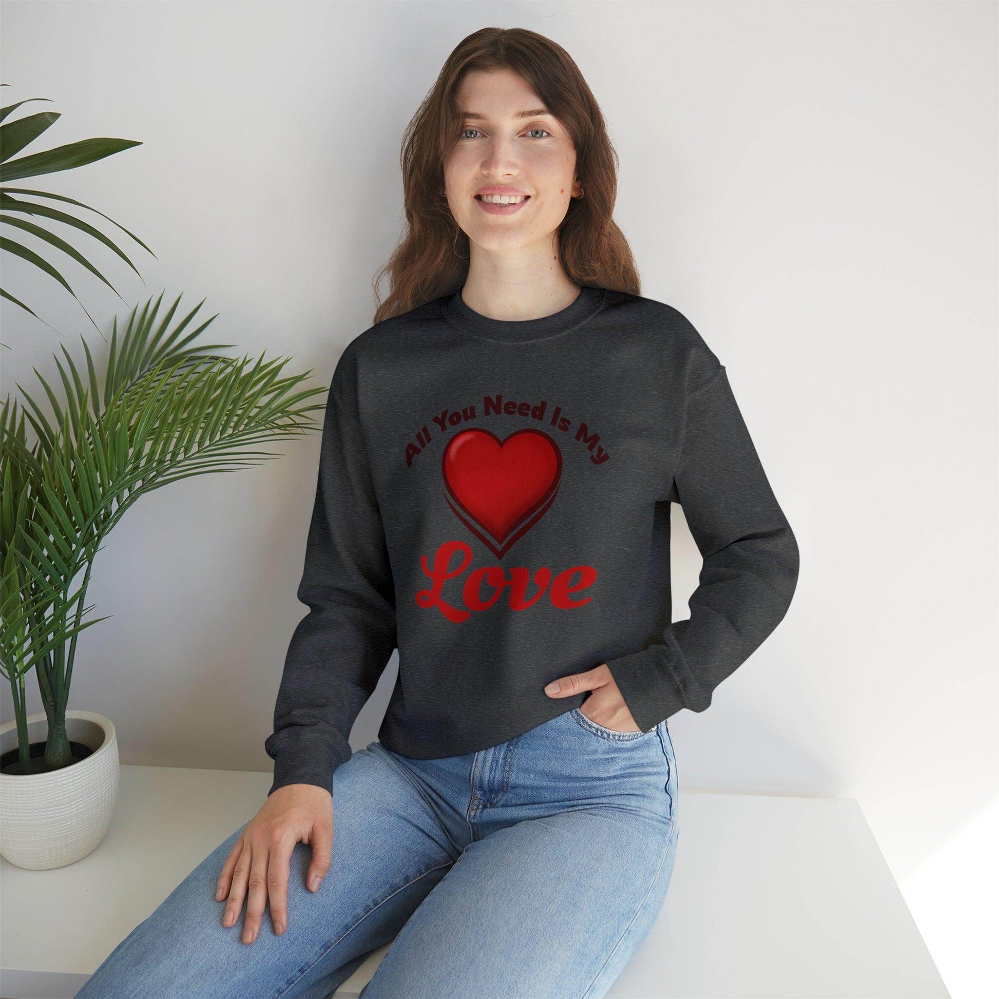 All you need is My Love Tee Hooded Sweatshirt - Giftsmojo
