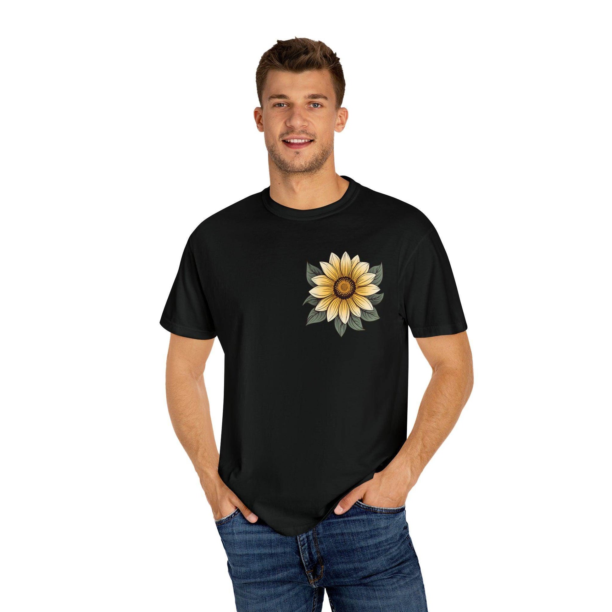 Sunflower Shirt Women Flower Shirt Aesthetic, Floral Graphic Tee Floral Shirt Flower T-shirt, Wild Flower Shirt Gift For Her Wildflower T-shirt - Giftsmojo