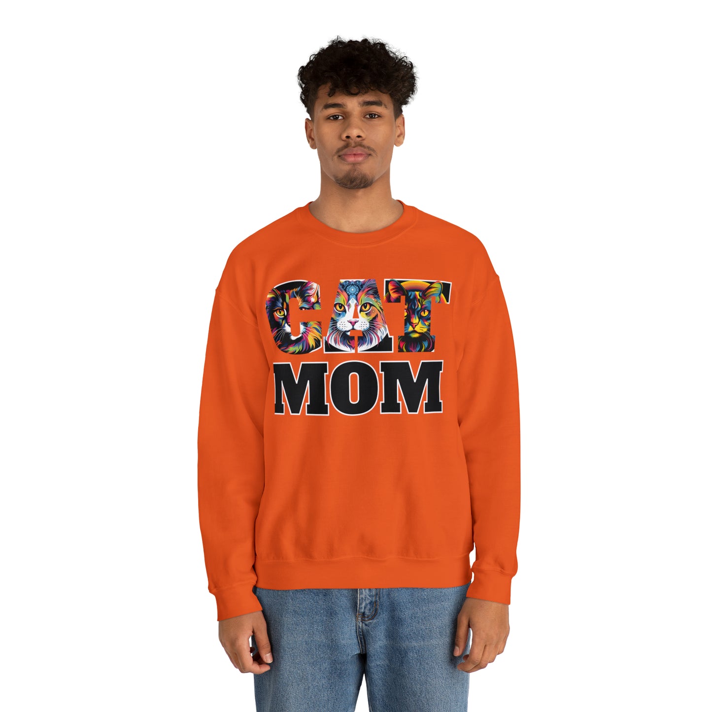 Cat Mom Sweatshirt Cat Sweatshirt Cat Crewneck Sweatshirt Cat Mom Gift Cat Lover Gift Cat Mama Shirt Cat Lover Sweater Animal Lover Gift