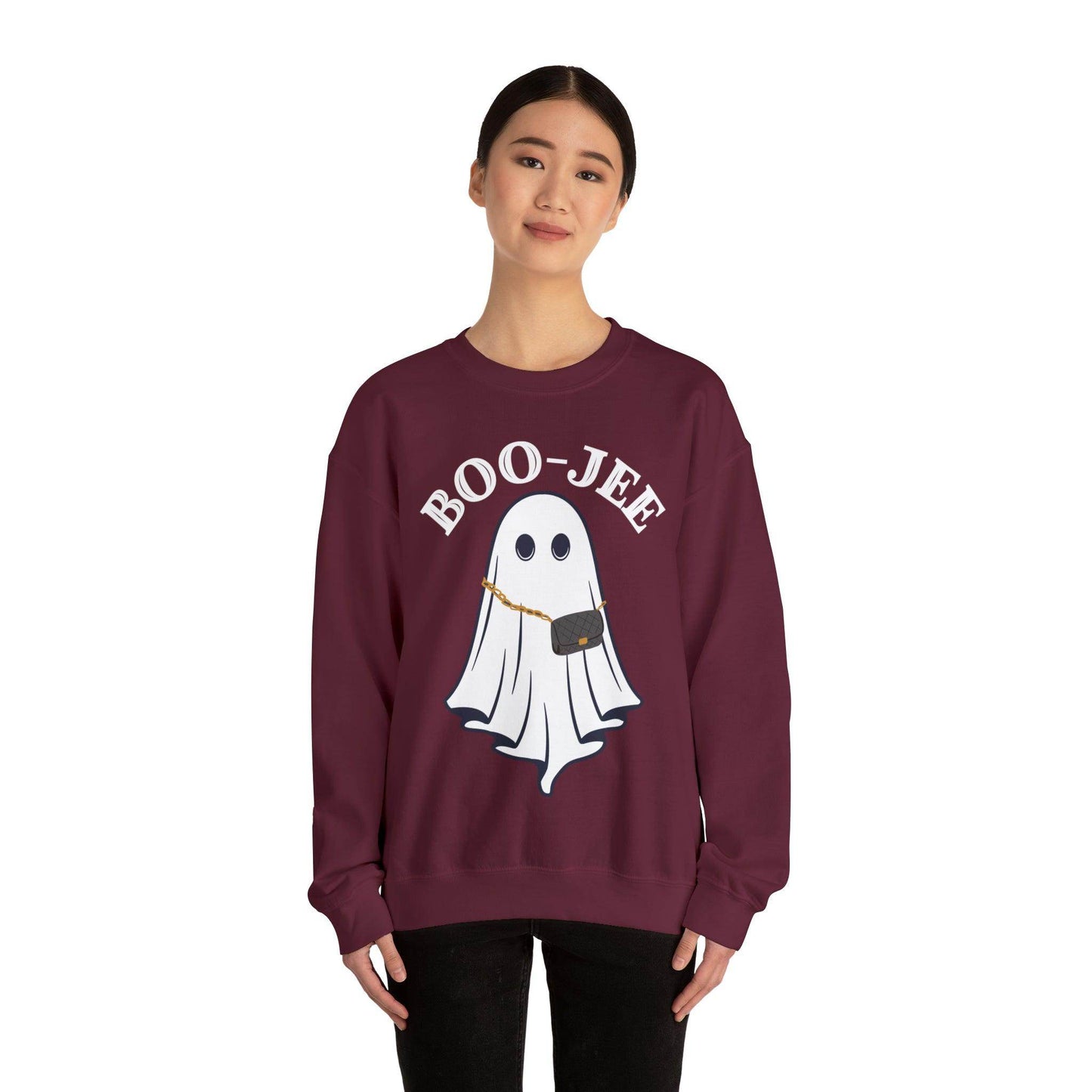 Boo-Jee Sweatshirt, Boo Halloween Sweatshirt Spooky - Giftsmojo