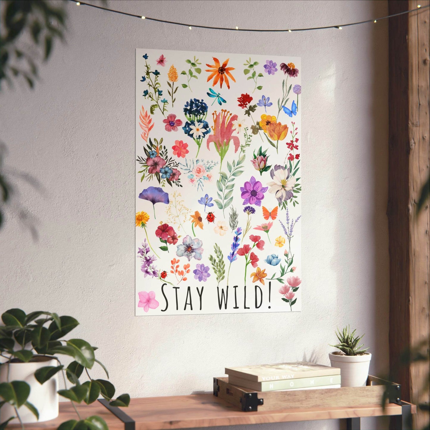Wildflowers Watercolor Vertical Poster - Giftsmojo