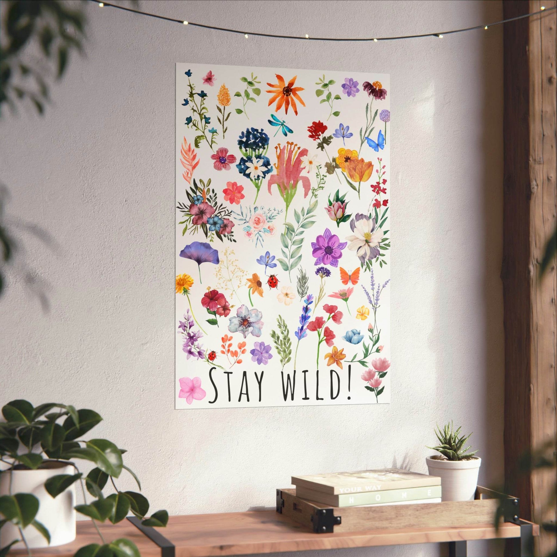 Wildflowers Watercolor Vertical Poster - Giftsmojo