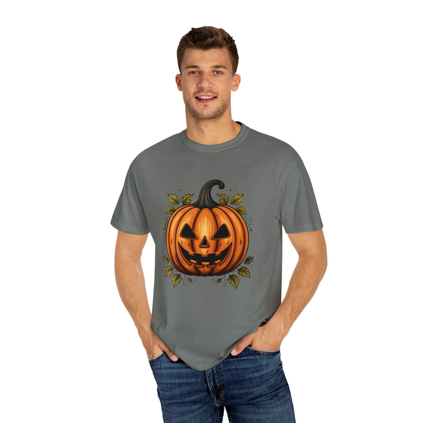 Scary Pumpkin Shirt, Halloween Shirt, Halloween Costume Pumpkin Costume Laughing Pumpkin Tee Fall tshirt Fall Shirt Halloween Gift - Giftsmojo
