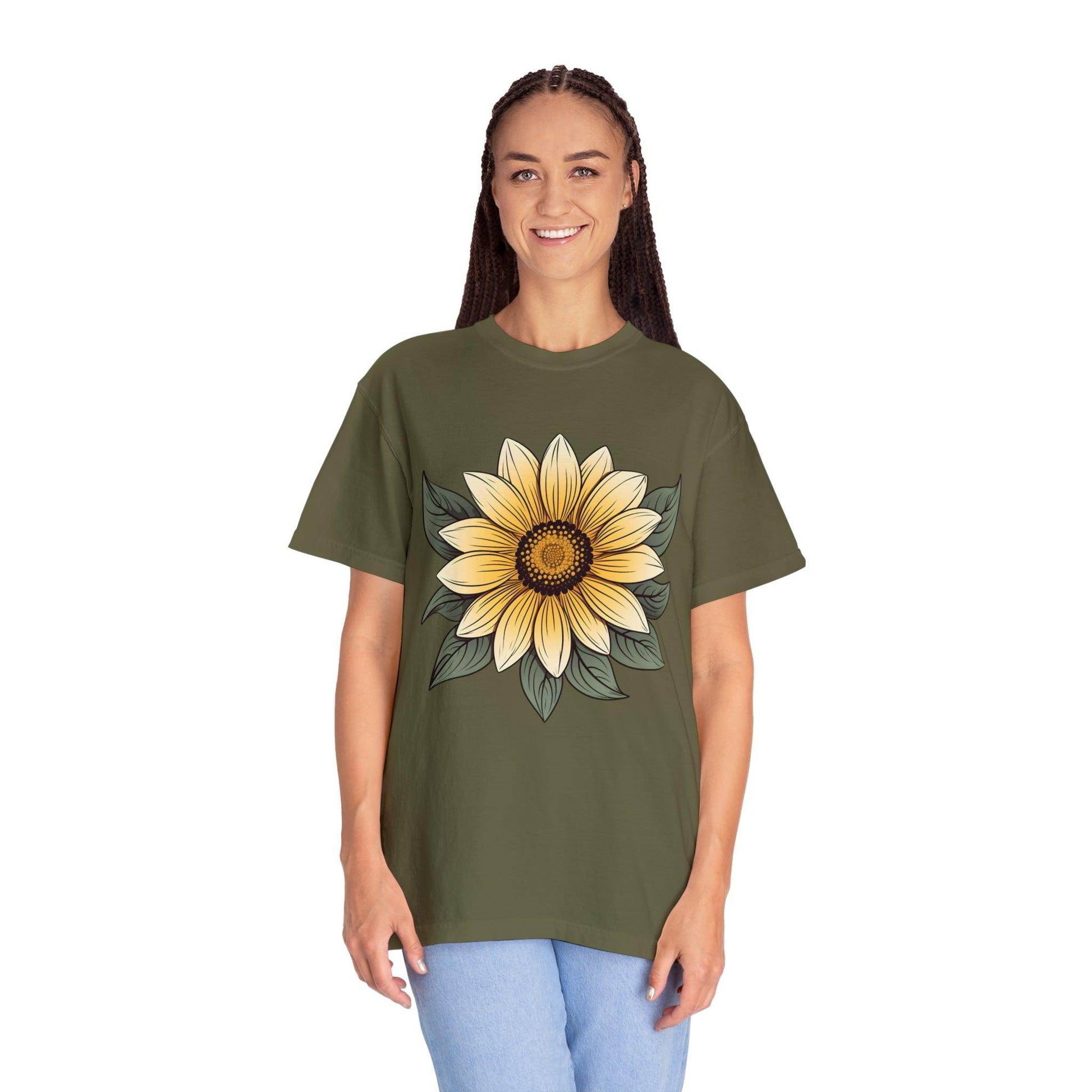 Sunflower Shirt Flower Shirt Aesthetic, Floral Graphic Tee Floral Shirt Flower T-shirt, Wild Flower Shirt Gift For Her Wildflower T-shirt - Giftsmojo