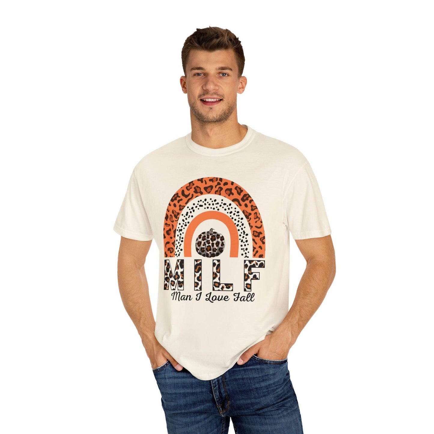Man I love Fall Gift for Fall Funny fall shirts gift Pumpkin comfort colors shirt - Giftsmojo