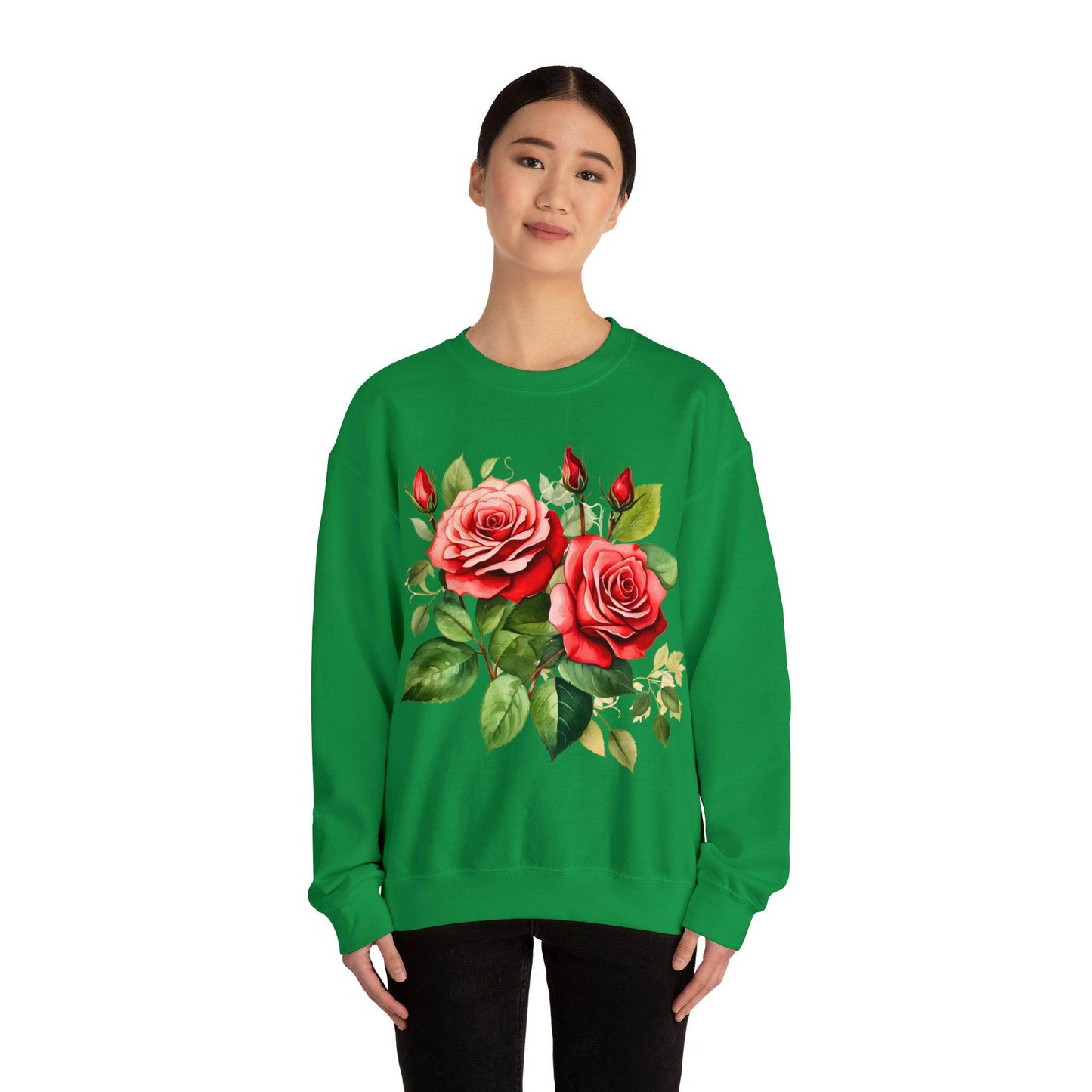 Christmas Flower Shirt Christmas Flower Sweatshirt Christmas Floral Sweatshirt Christmas Sweater Christmas Trendy Christmas Sweatshirt - Giftsmojo