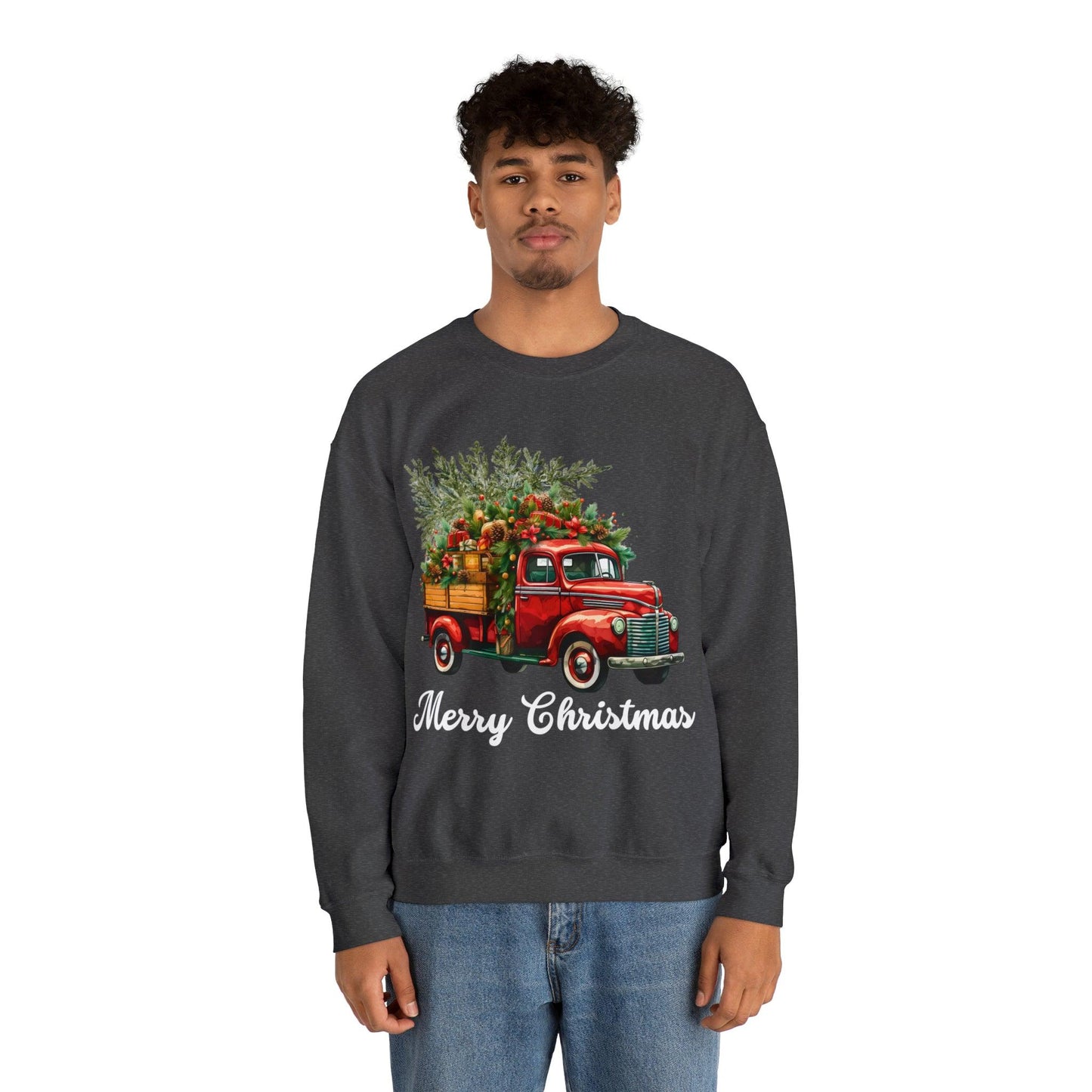 Christmas Tree Truck Sweatshirt Christmas Truck Sweatshirt Christmas Sweater Tree Truck Shirt Christmas Sweatshirt Tree Sweat Pine Tree Pullover - Giftsmojo