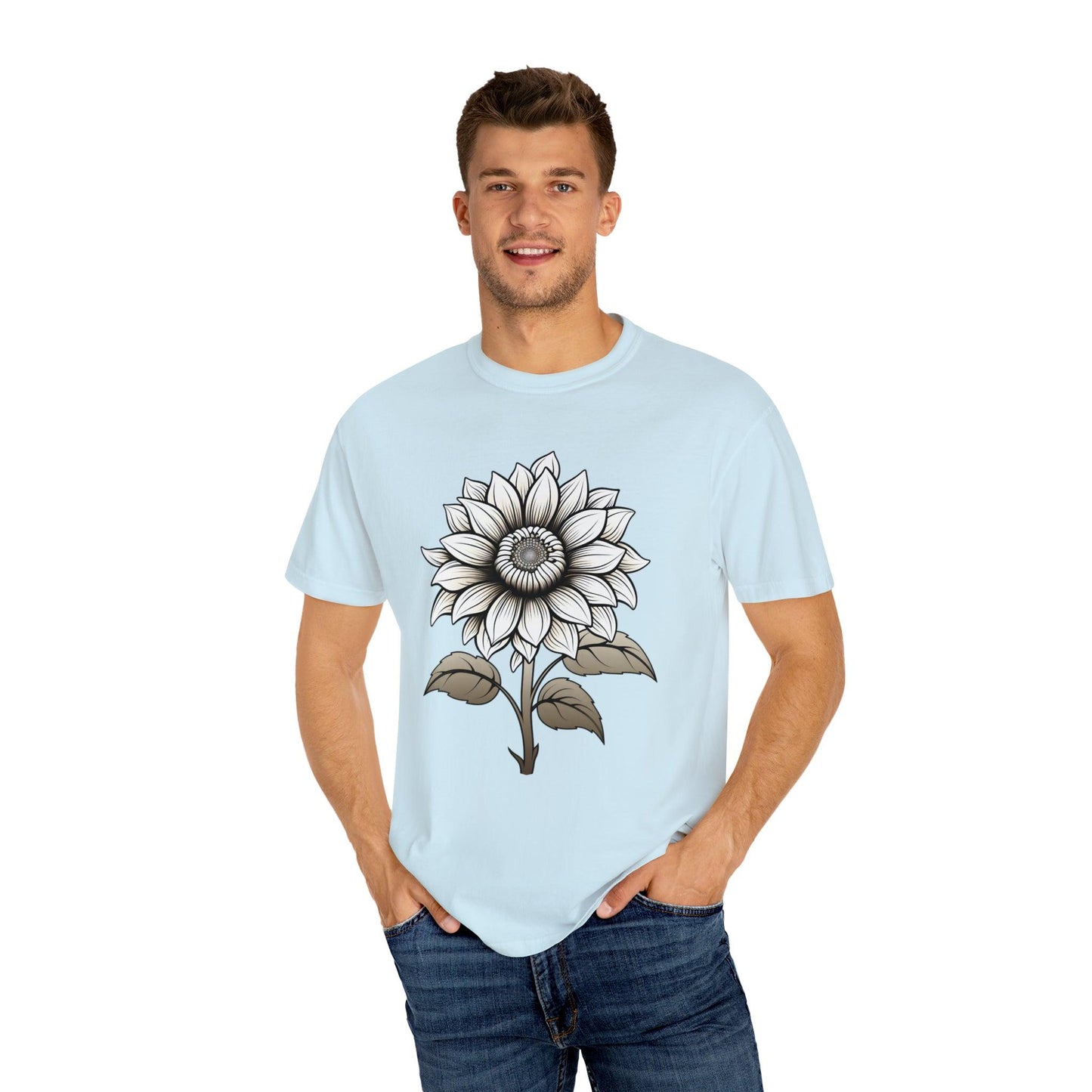 Sunflower Shirt Vintage Flower Shirt Aesthetic, Floral Graphic Tee Floral Shirt Flower T-shirt, Wild Flower Shirt Gift For Her
