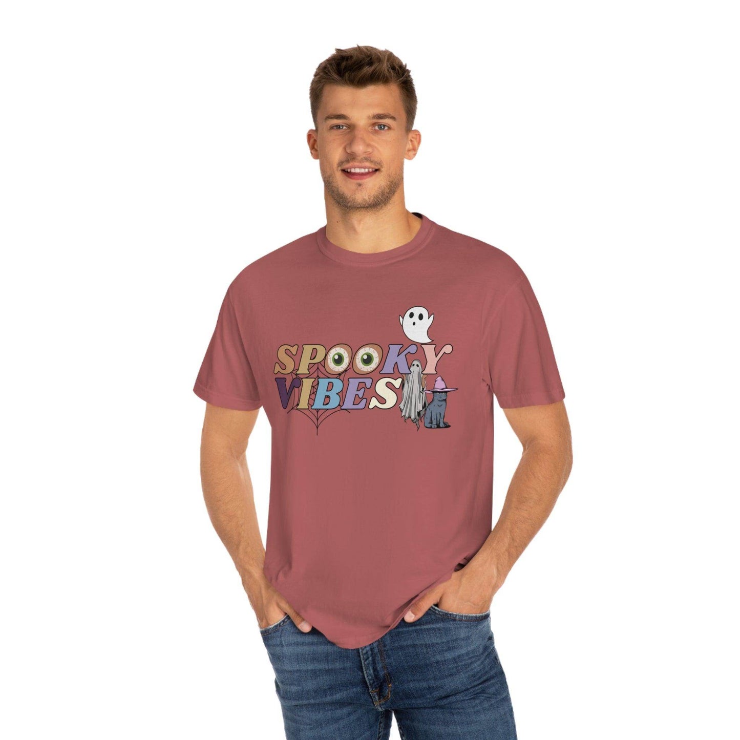 Retro Halloween Tshirt, Spooky Vibes Shirt, Vintage Shirt Halloween Shirt - Giftsmojo
