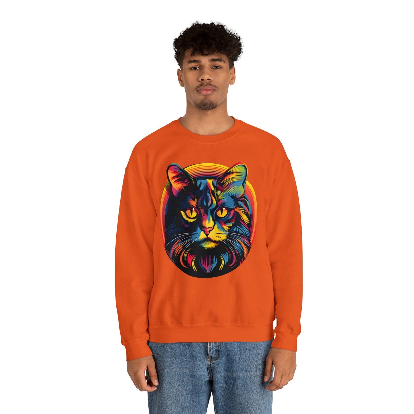 Vintage Cat Lover Sweater Retro Cat Sweatshirt Animal Lover Gift Cat Mom Gift Cat Lover Gift Cat Mom Sweatshirt Cat Crewneck Sweatshirt - Giftsmojo