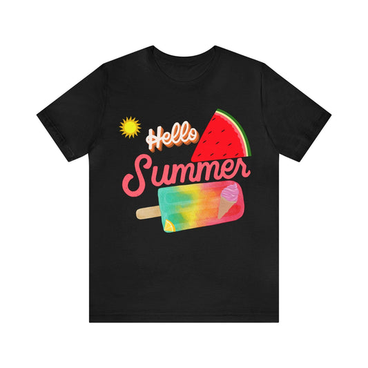Hello Summer Shirt, Hello Summer, Summer shirts for women and men, Funny Shirt, Summer Vibes, Trendy Fashion, Summertime Fun - Giftsmojo