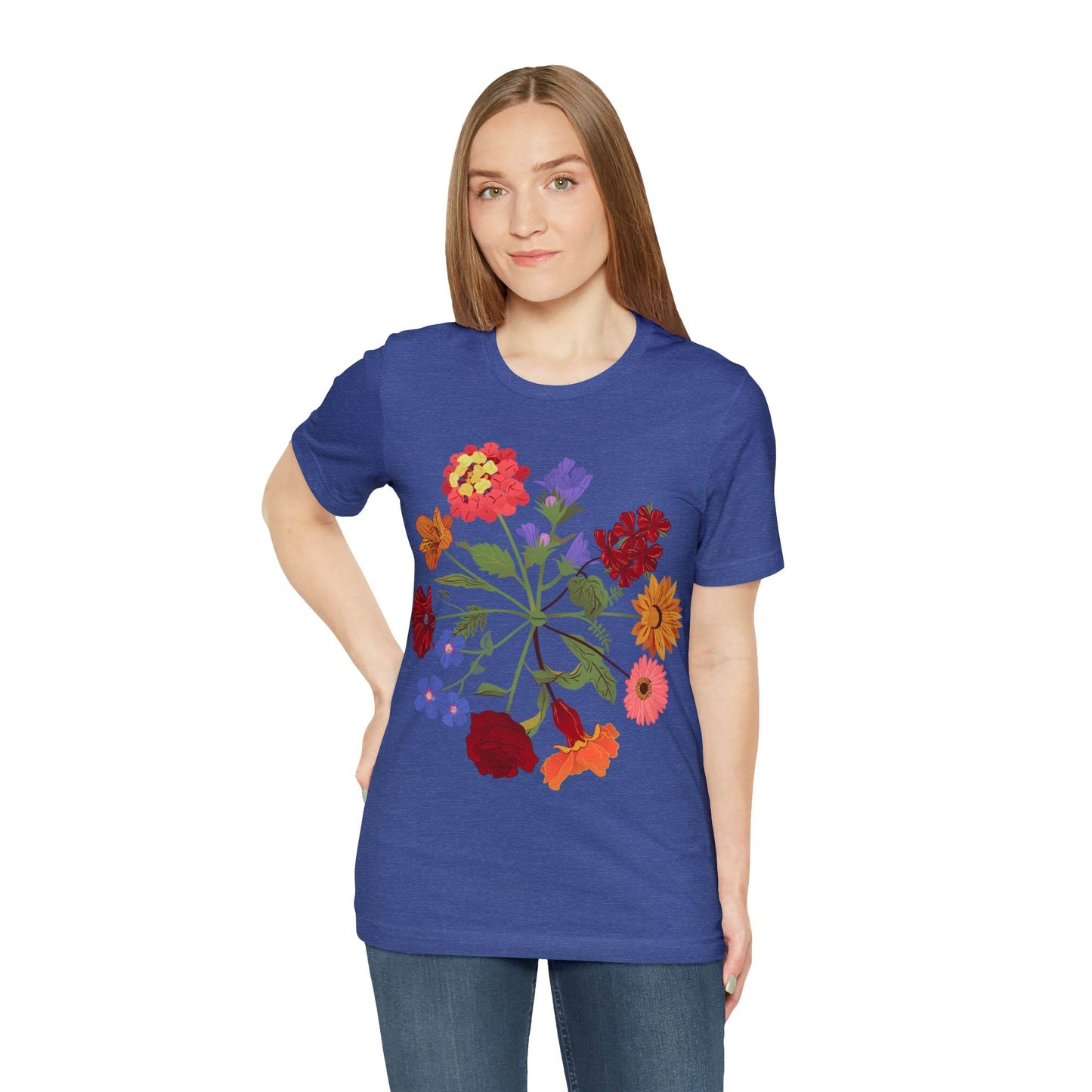Wildflower Tshirt, Flower Shirt, Types of Flowers Shirt, Floral Tshirt, Gift for Women, Ladies Shirts Best Friend Gift, Plant Mom Nature Tee - Giftsmojo