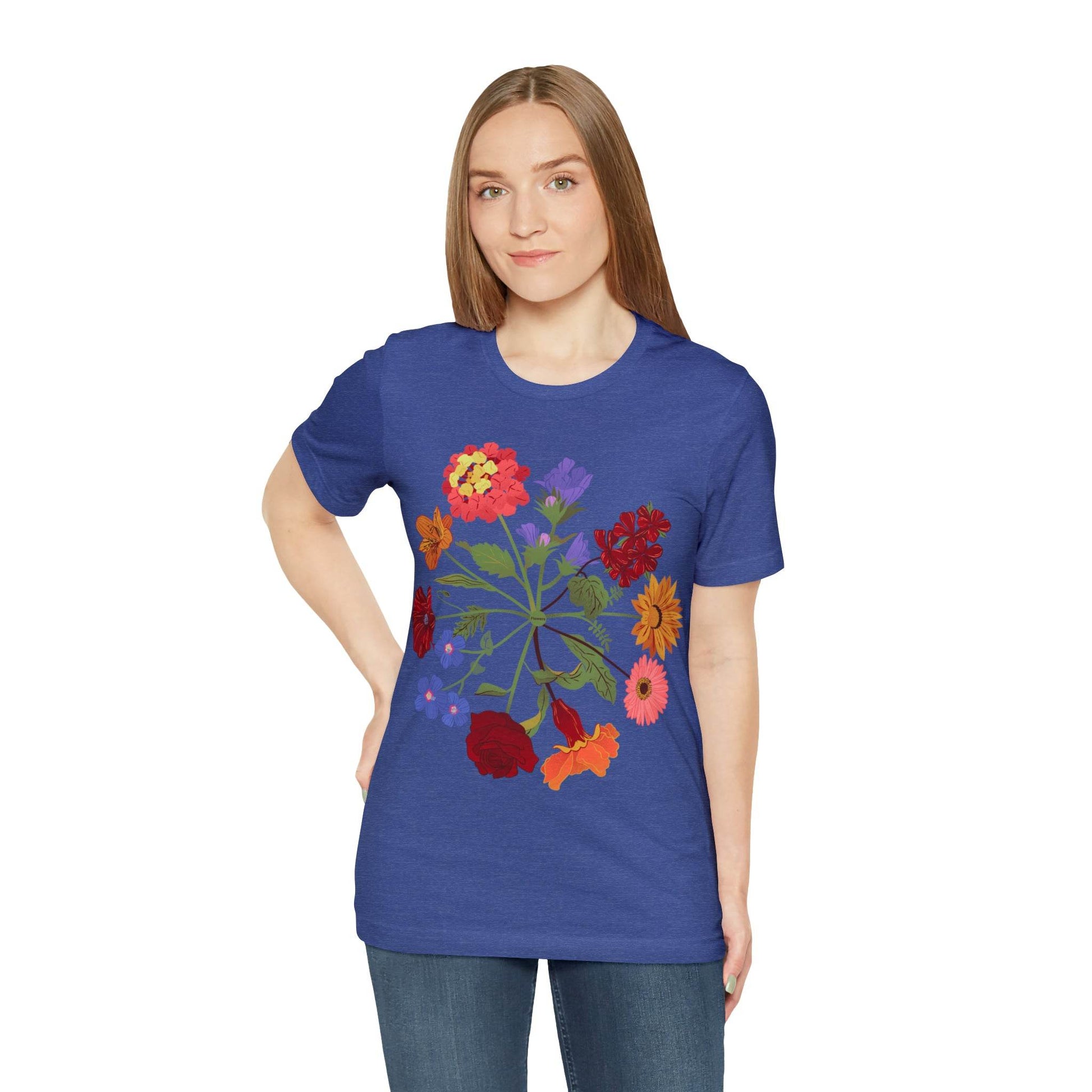 Wildflower Tshirt, Flower Shirt, Types of Flowers Shirt, Floral Tshirt, Gift for Women, Ladies Shirts Best Friend Gift, Plant Mom Nature Tee - Giftsmojo