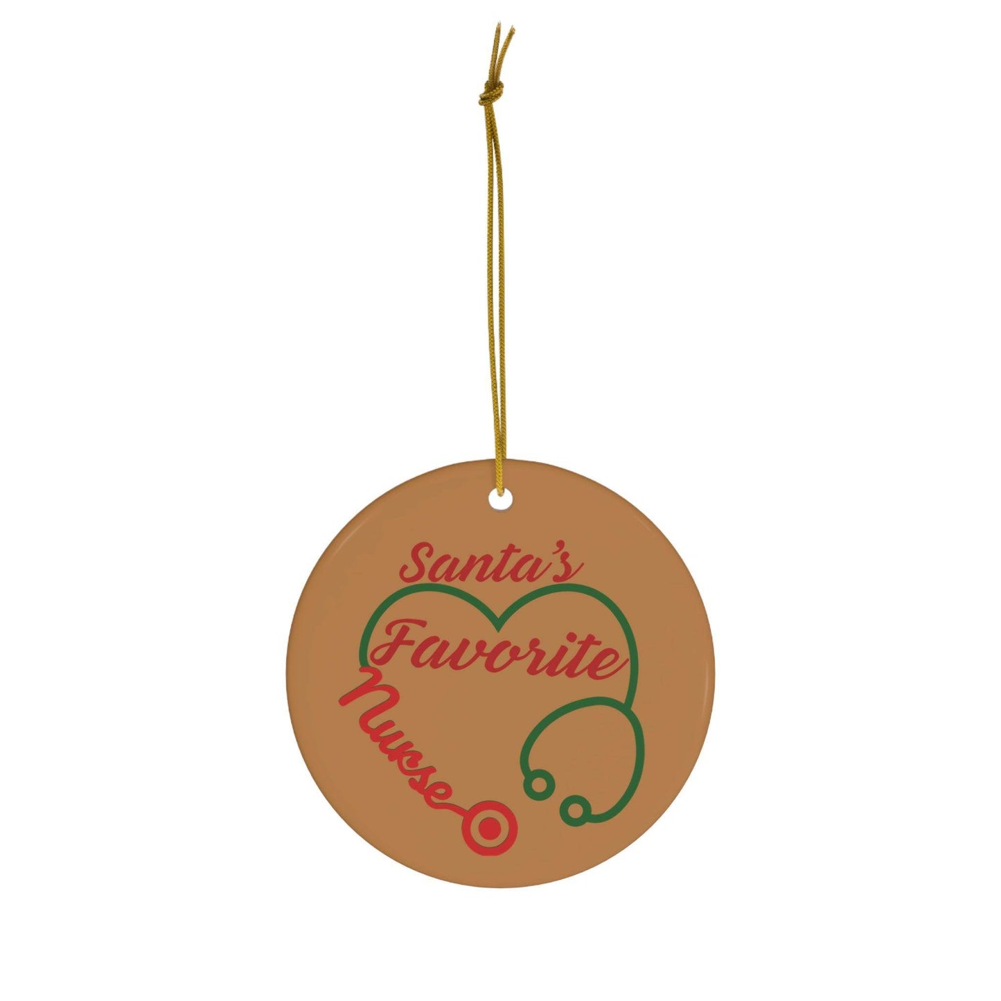 Santa's Favorite Nurse Christmas Ornament Nurse Ornament Nurse Christmas Tree Ornament Nurse Care Ornament Nurses Ornament Occupation Job - Giftsmojo