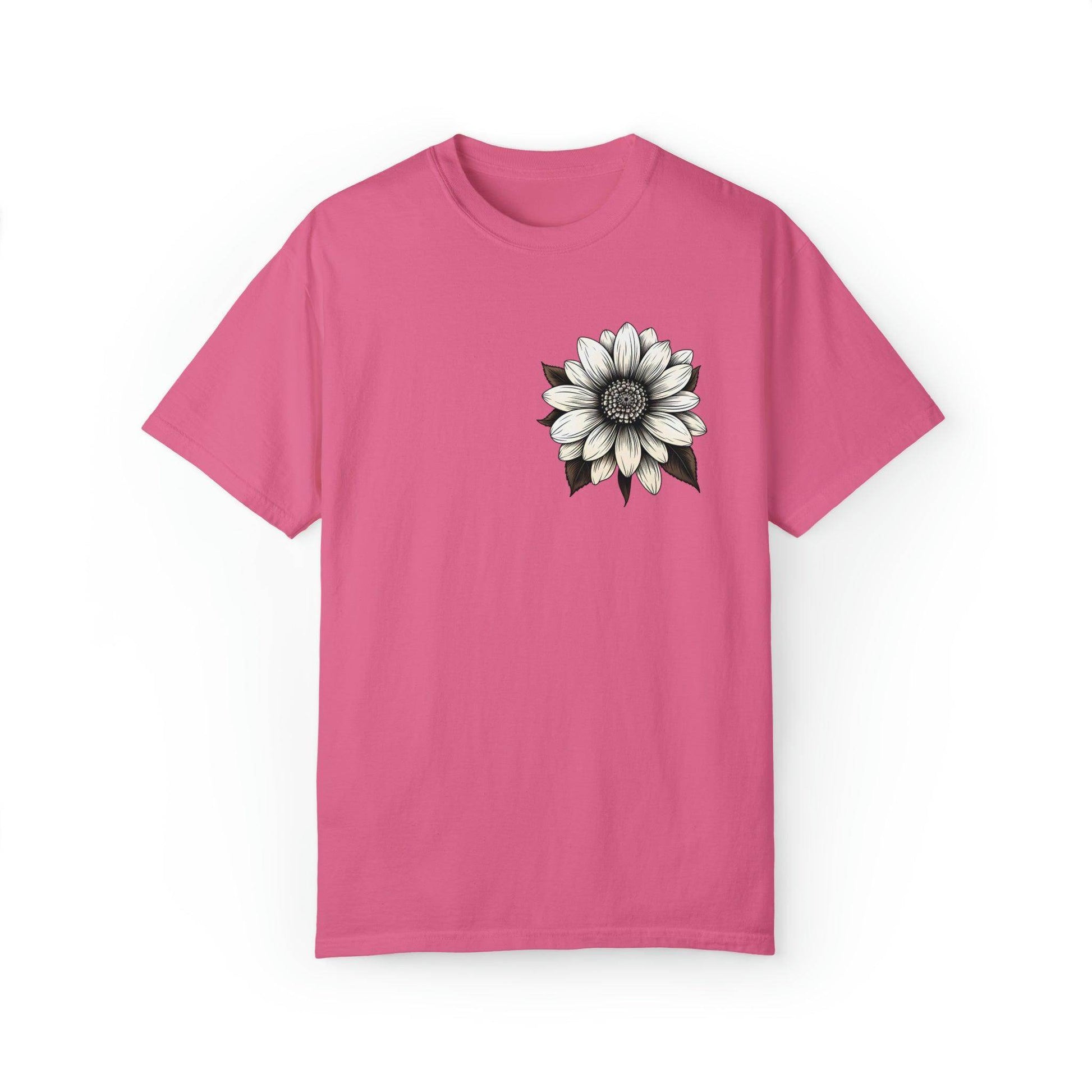 Sunflower Shirt Women Flower Shirt Aesthetic Women Top Floral Graphic Tee Floral Shirt Flower T-shirt, Wild Flower Shirt Gift For Her - Giftsmojo