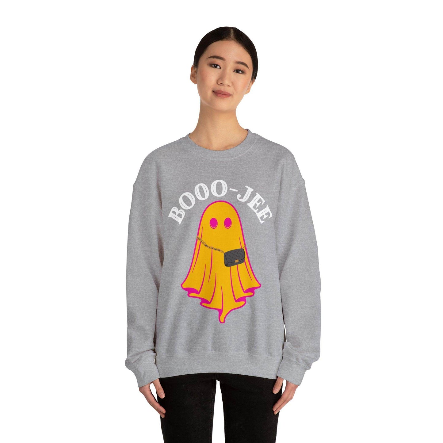 Booo-Jee Sweatshirt, Boo Halloween Sweatshirt, Spooky Ghost Sweatshirt, Boo Jee Shirt, Halloween Ghost Sweatshirt, Halloween Boo Shirt - Giftsmojo