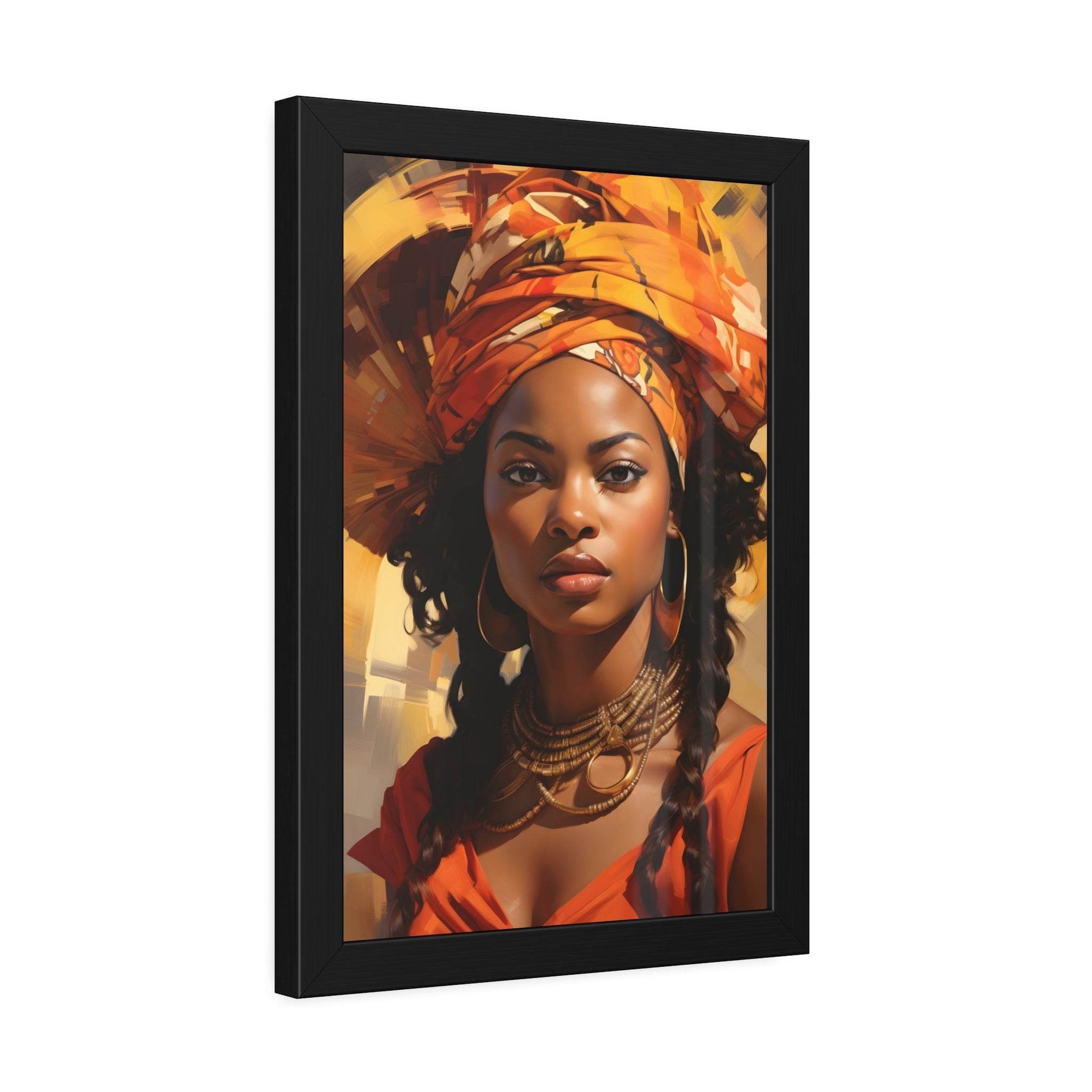 African Woman Framed Paper Posters - Giftsmojo
