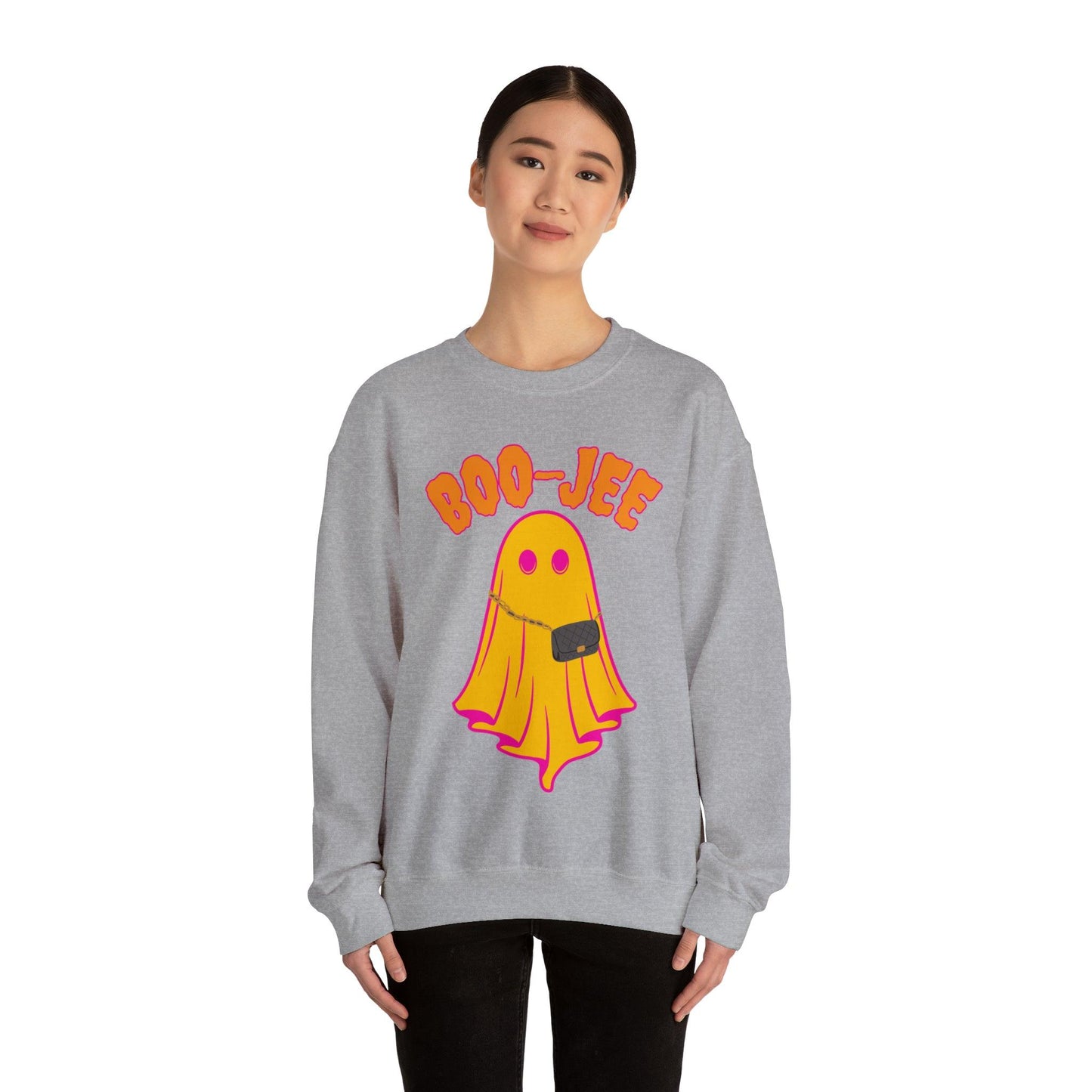 Boo-Jee Sweatshirt, Boo Halloween Sweatshirt, Spooky Ghost Sweatshirt, Boo Jee Shirt, Halloween Ghost Sweatshirt, Halloween Boo Shirt - Giftsmojo