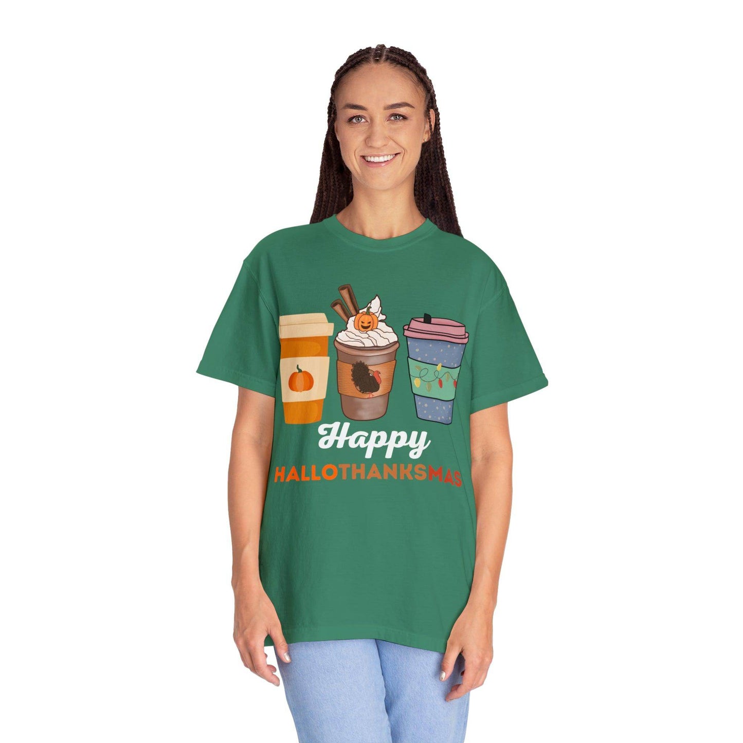 Happy HALLOTHANKSMAS Gift for Fall Halloween Thanksgiving Christmas Gift - Giftsmojo