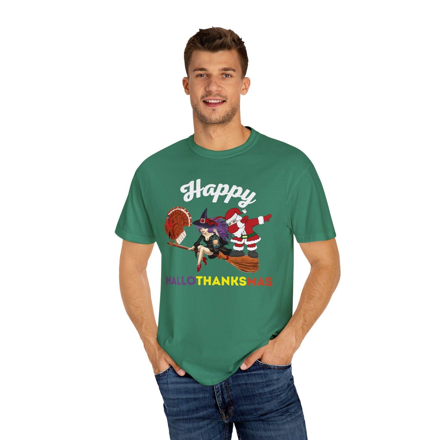 Happy HALLOTHANKSMAS Gift for Fall Halloween Thanksgiving Christmas Gift - Giftsmojo