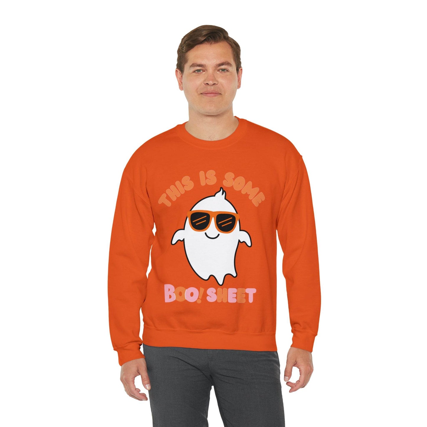 This Is Some Boo Sheet Ghost Sweatshirt Cute Ghost Sweatshirt Boo Ghost Sweatshirt Gift Shirt Funny Halloween Shirt Spooky Season Shirt - Giftsmojo