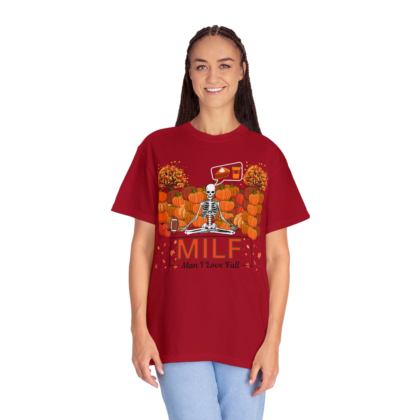 MILF Man I love Fall Gift for Fall Funny Fall Shirts Gift Pumpkin Comfort Colors Shirt