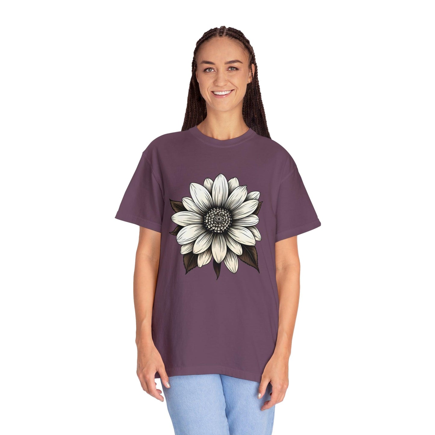 Sunflower Shirt Flower Shirt Aesthetic Women Top Floral Graphic Tee Floral Shirt Flower T-shirt, Wild Flower Shirt Gift For Her
