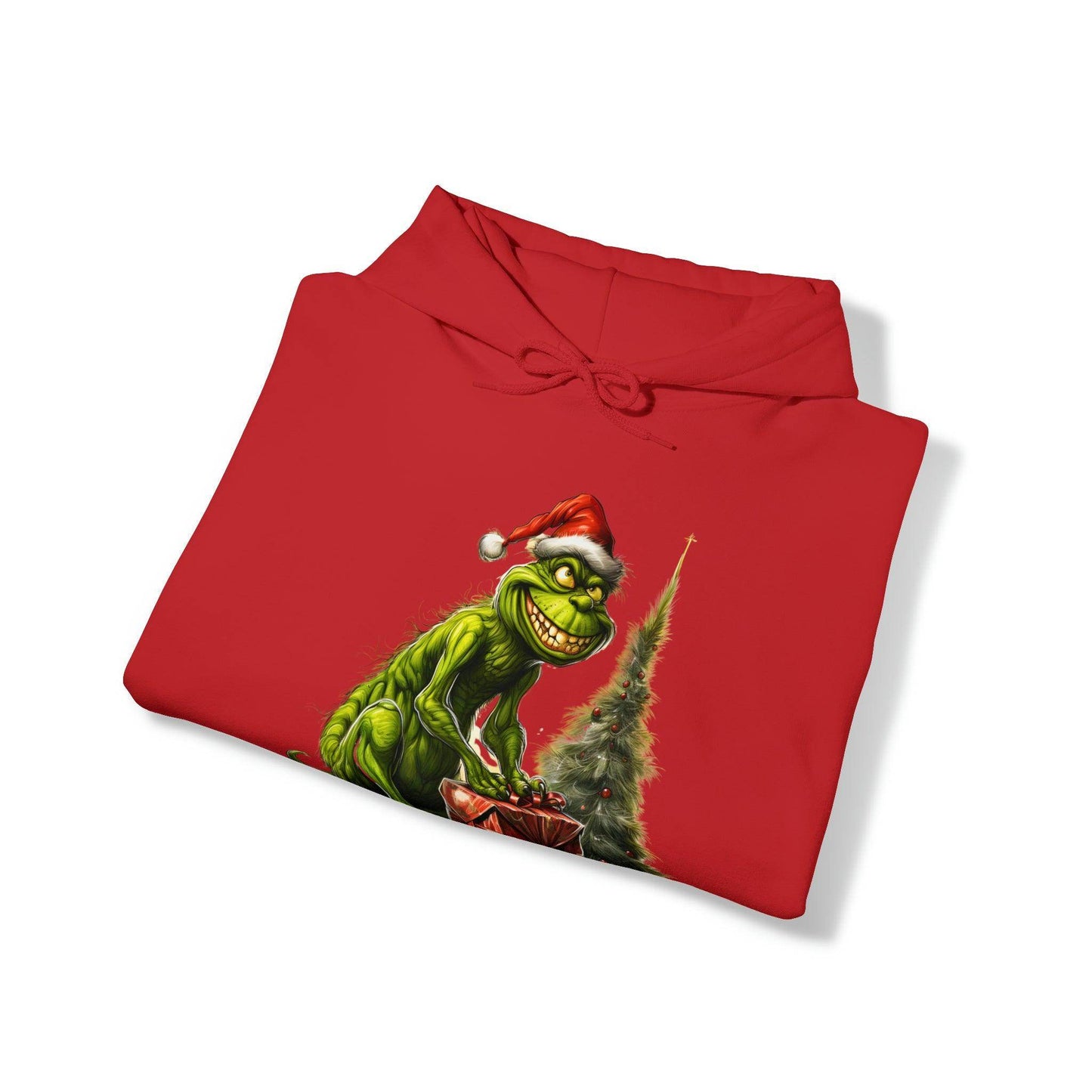 Grinch Hooded Sweatshirt Grinch Christmas Sweatshirt Christmas Sweater Truck Pullover Christmas Tree Sweat Pine Tree Pullover Grinch With a Mug - Giftsmojo