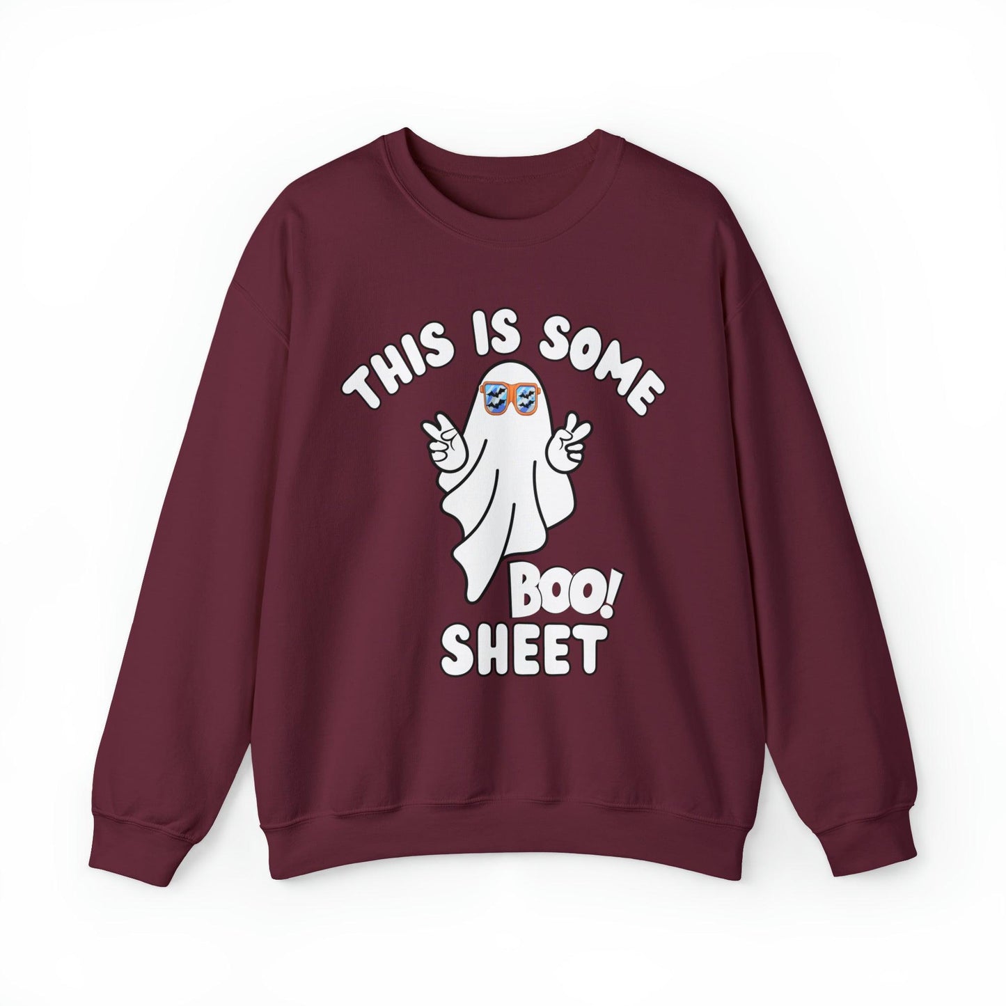 This Is Some Boo Sheet Ghost Sweatshirt Cute Ghost Sweatshirt Boo Ghost Sweatshirt Gift Shirt Funny Halloween Shirt Spooky Season Shirt