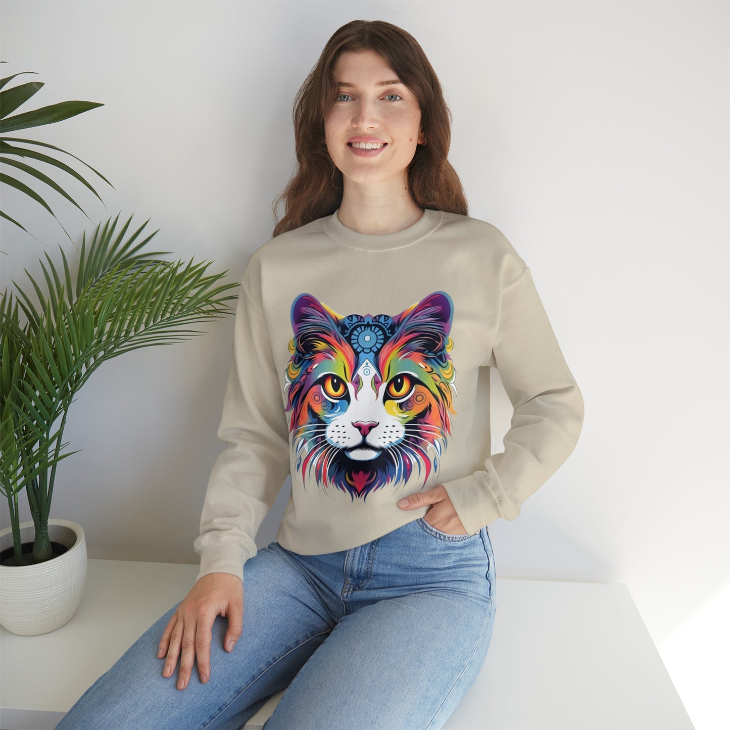 Vintage Cat Lover Sweater Animal Lover Gift Cat Mom Gift Cat Lover Gift Cat Mom Sweatshirt Retro Cat Sweatshirt Cat Crewneck Sweatshirt
