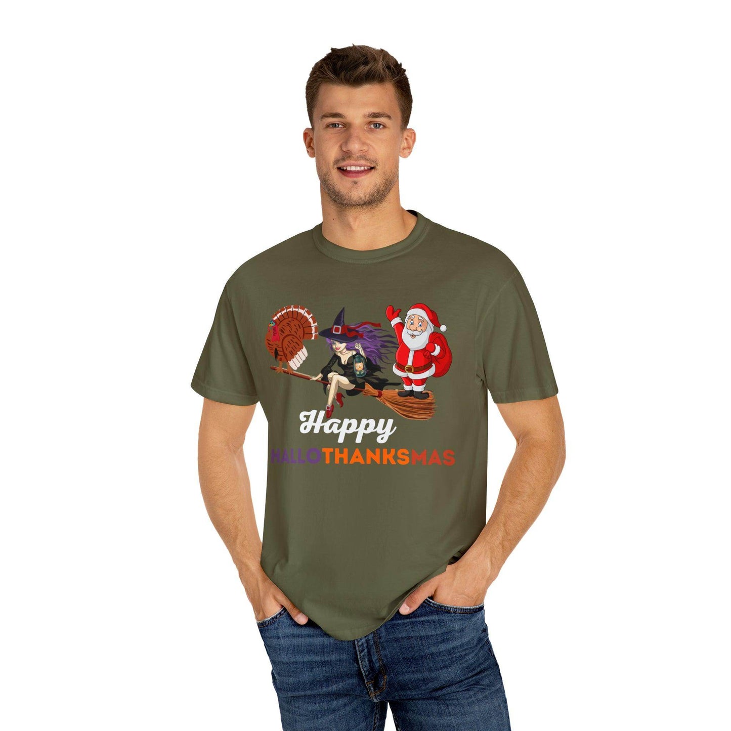 Happy HALLOTHANKSMAS Gift for Fall Halloween Thanksgiving Christmas Gift - Giftsmojo