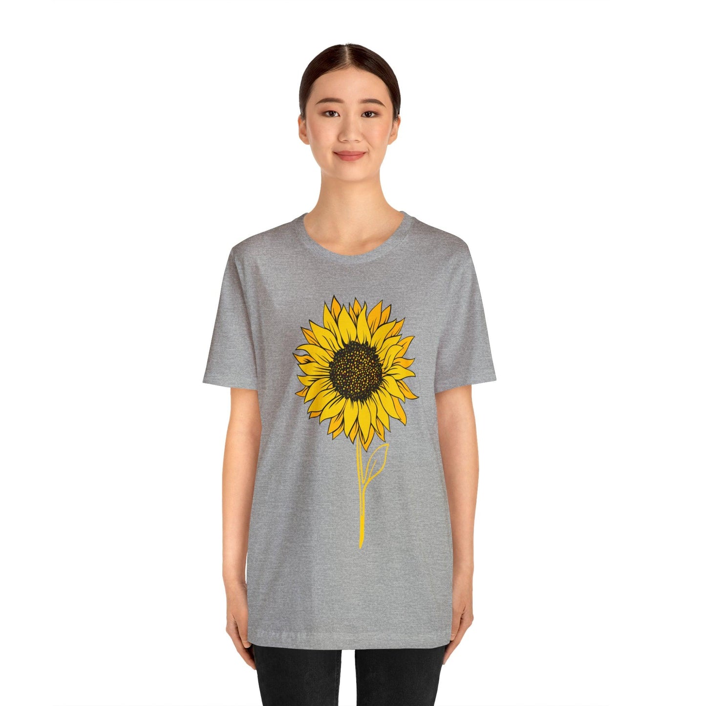 Sunflower Shirt, Floral Tee Shirt, Flower Shirt, Garden Shirt, Womens Fall Summer Shirt Sunshine Tee, Gift for Gardener, Nature love T shirt