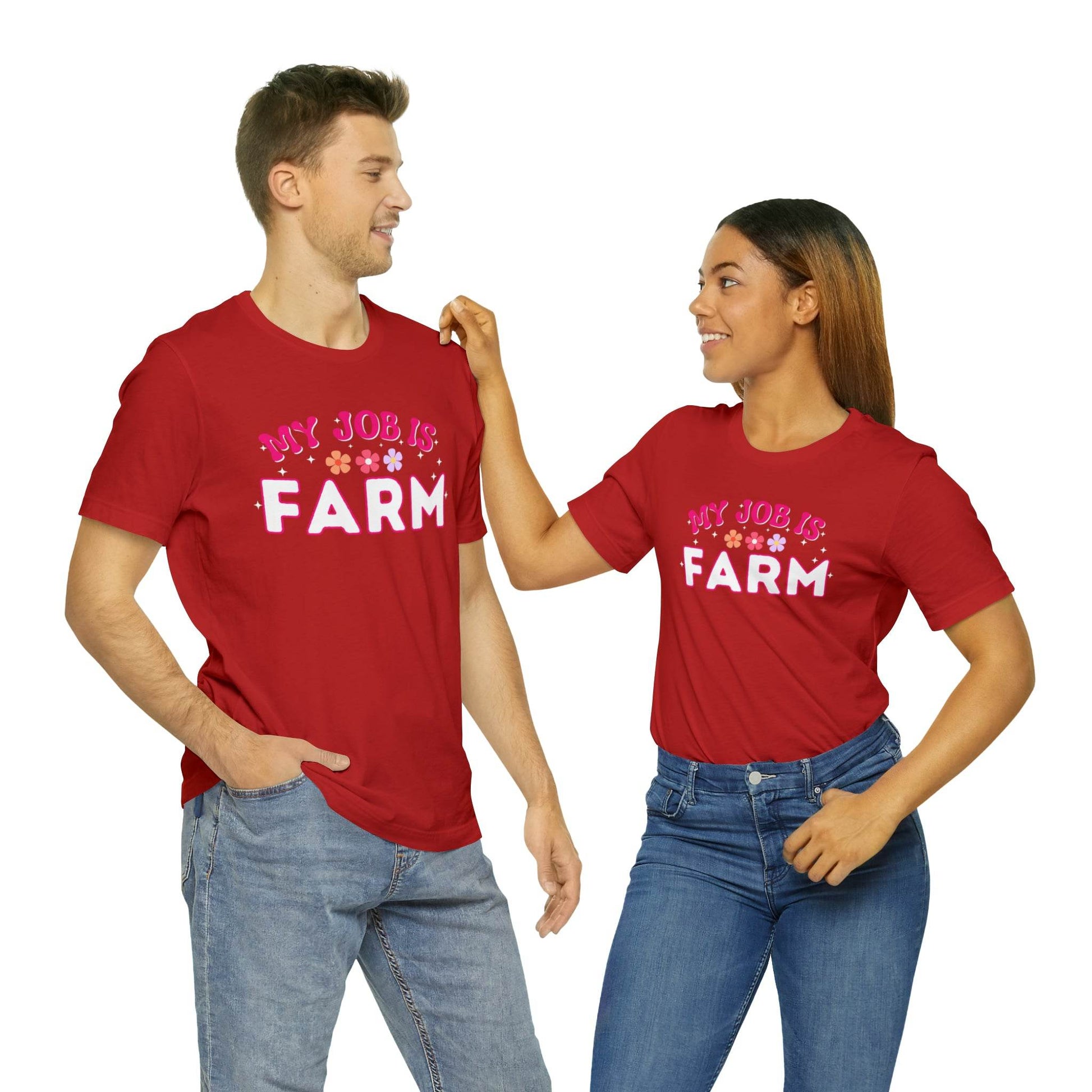 My Job is Farm Shirt Farmer Shirt Farming Shirt Homestead Gardening Shirt - Giftsmojo