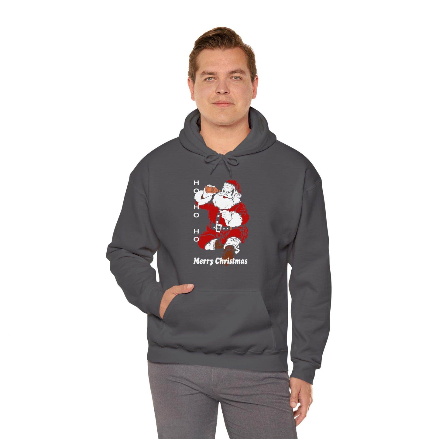 Ho HO Ho Merry Christmas Unisex Heavy Blend Hooded Sweatshirt Christmas Shirt Hoodie - Giftsmojo