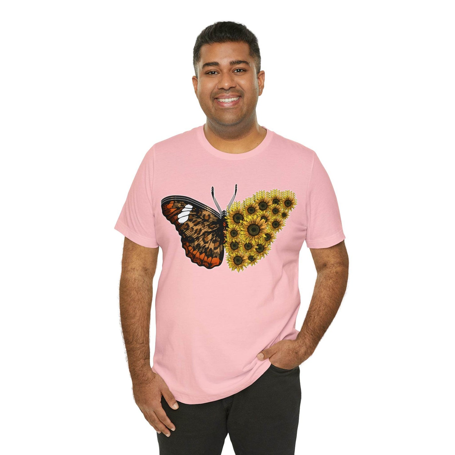 Butterfly Shirt, Sunflower Shirt, Insect Shirt Nature love T shirtFloral Tee Shirt, Flower Shirt, Garden Shirt, Womens Fall Summer shirt - Giftsmojo