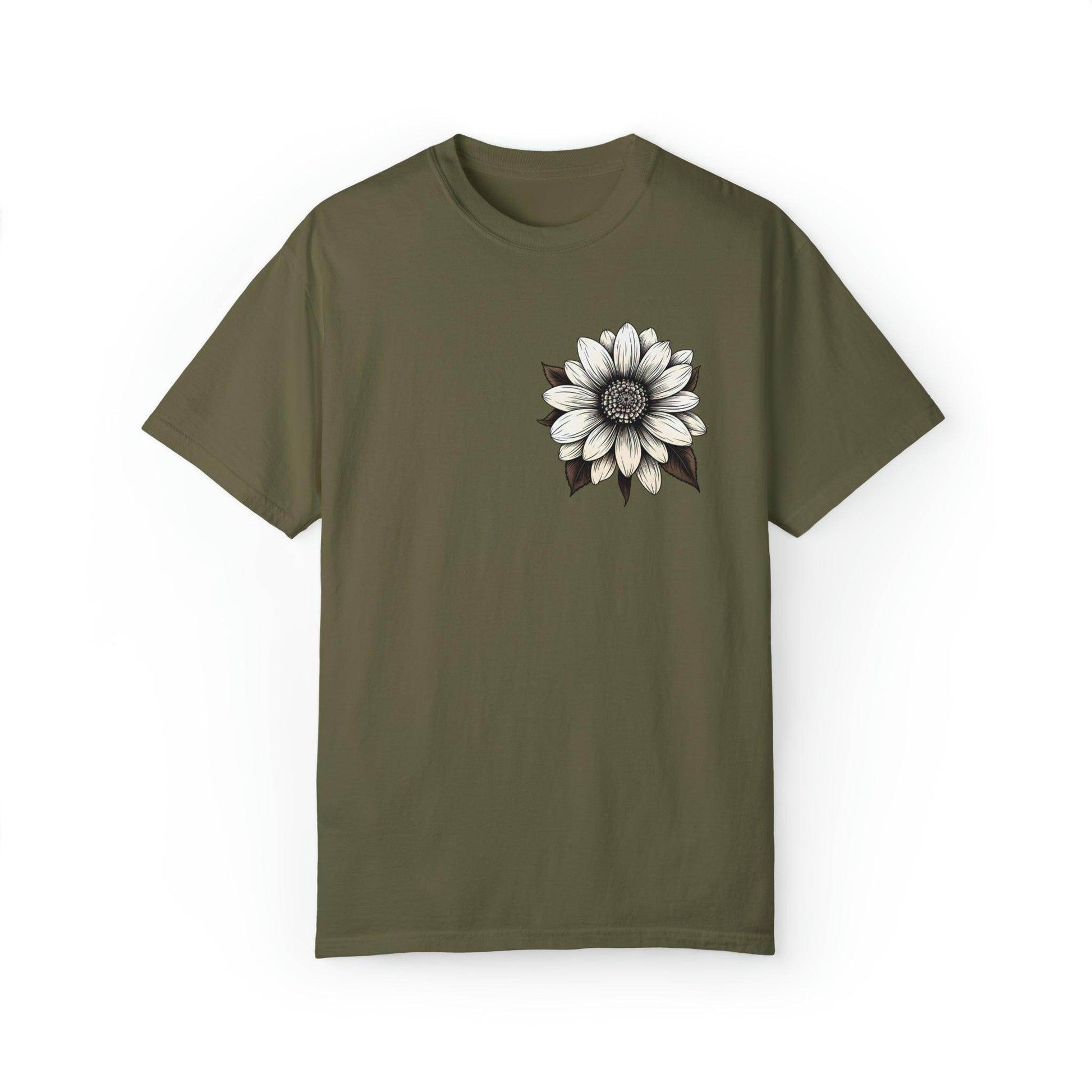 Sunflower Shirt Women Flower Shirt Aesthetic Women Top Floral Graphic Tee Floral Shirt Flower T-shirt, Wild Flower Shirt Gift For Her - Giftsmojo