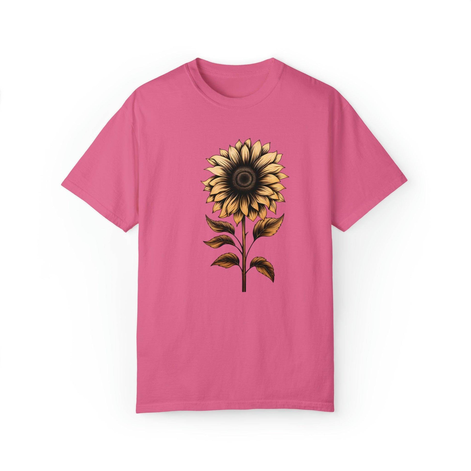 Vintage Sunflower Shirt Flower Shirt Aesthetic, Floral Graphic Tee Floral Shirt Flower T-shirt, Vintage Wild Flower Shirt Vintage Flower Shirt, - Giftsmojo