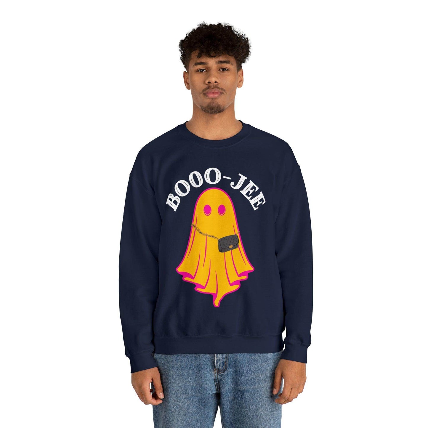 Booo-Jee Sweatshirt, Boo Halloween Sweatshirt, Spooky Ghost Sweatshirt, Boo Jee Shirt, Halloween Ghost Sweatshirt, Halloween Boo Shirt - Giftsmojo