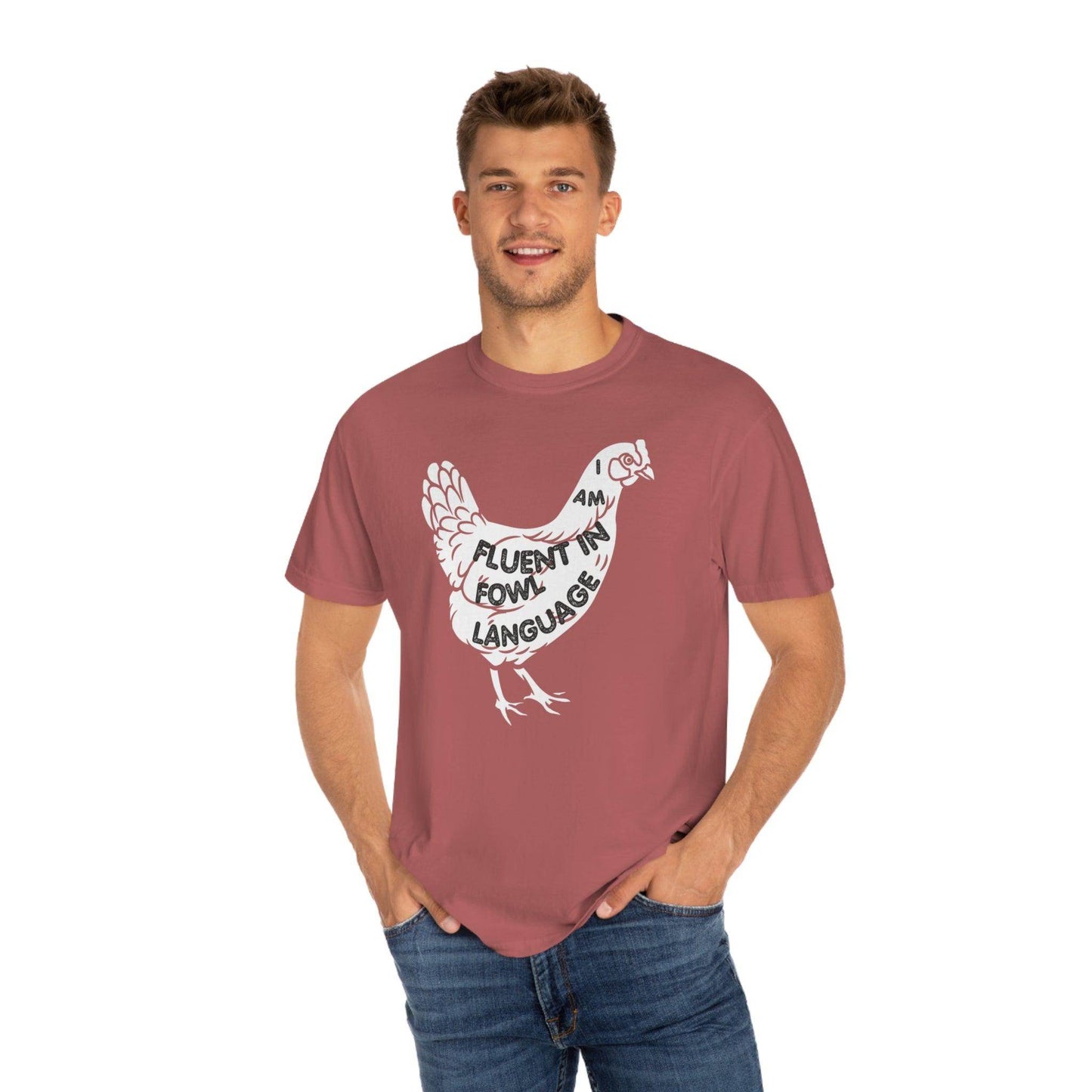 Chicken Shirt Chicken Tee Chicken Owner Gift -Fluent in Fowl Language Gift For Chicken Lover gift - Giftsmojo