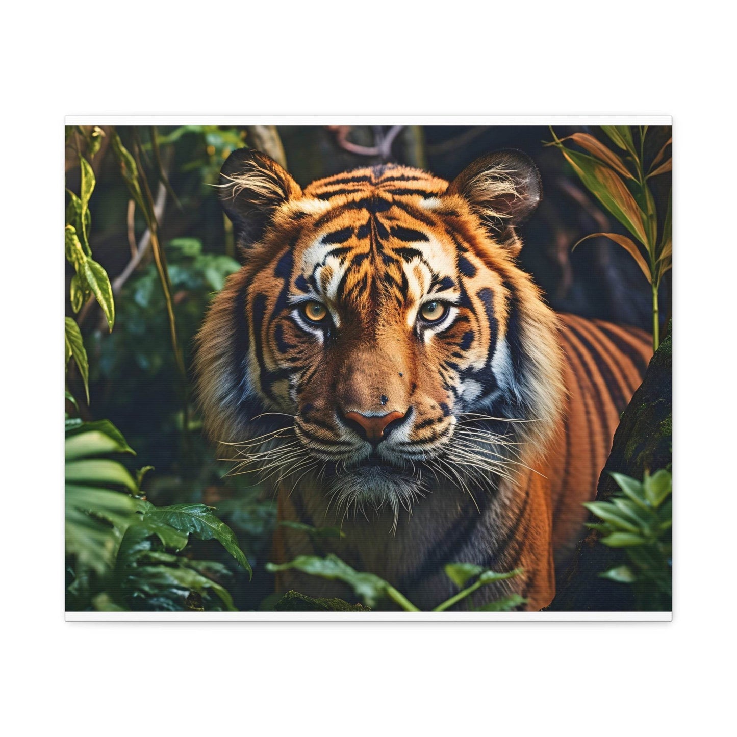 Tiger In Nature Art Canvas Gallery Wraps Tiger Print Large Canvas Art Animal Wall Art minimalist Wall Art Lover Gift - Giftsmojo