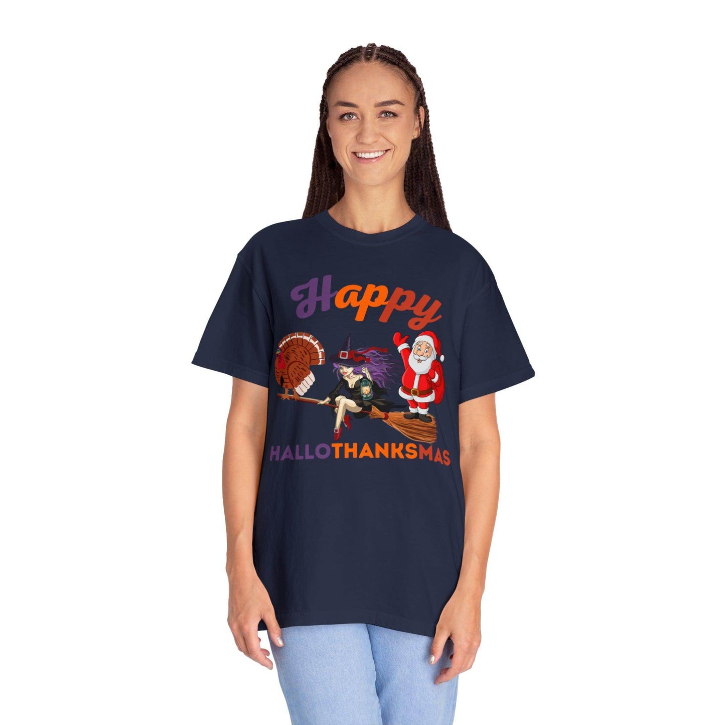 Happy HALLOTHANKSMAS Gift for Fall Halloween Thanksgiving Christmas Gift - Giftsmojo