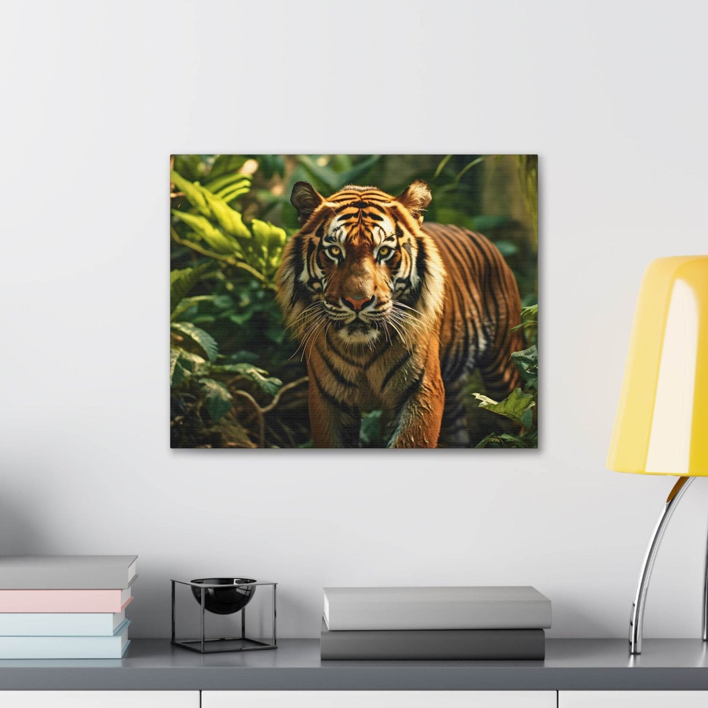 Tiger In Nature Art Canvas Gallery Wraps Tiger Print Large Canvas Art Animal Wall Art minimalist Wall Art Lover Gift - Giftsmojo