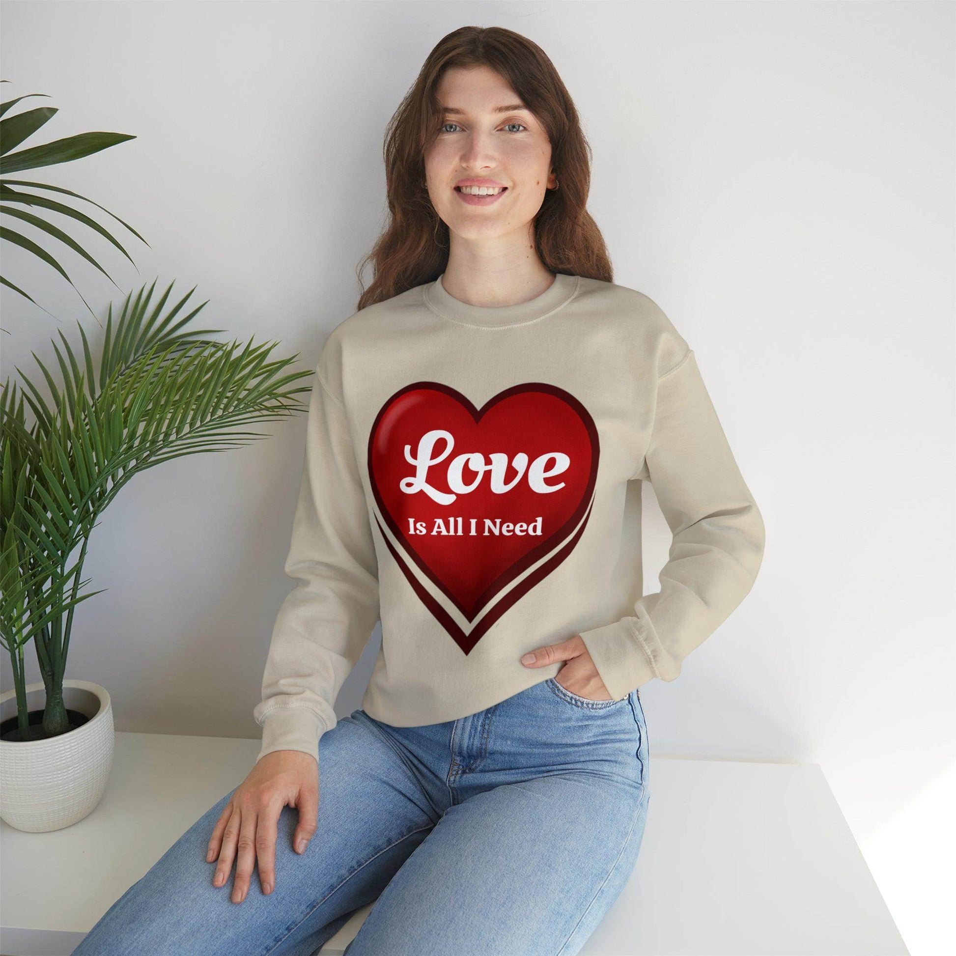 Love is all I need Sweatshirt - Giftsmojo