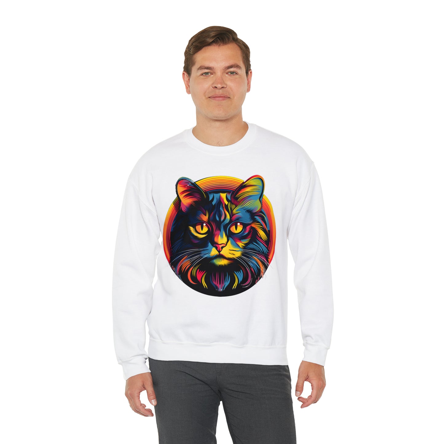 Vintage Cat Lover Sweater Retro Cat Sweatshirt Animal Lover Gift Cat Mom Gift Cat Lover Gift Cat Mom Sweatshirt Cat Crewneck Sweatshirt