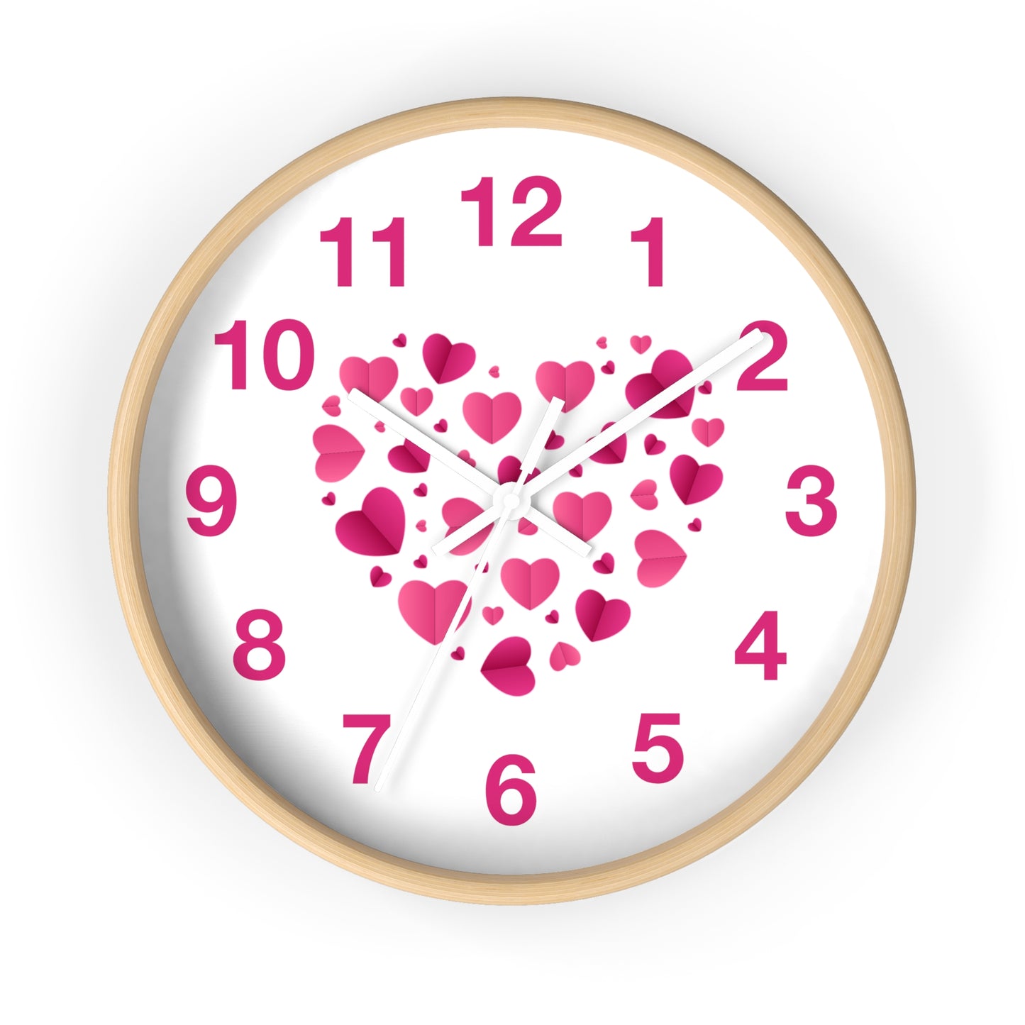 Hearts Wall Clock Love Clock, Romantic Home Decor Valentine's Day Gift Anniversary Gift