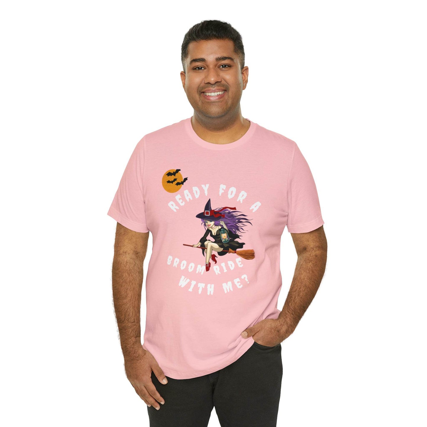 Ready for a Broom Ride with Me Halloween shirt, Witch shirt, Halloween tshirt, Halloween outfit, Work Halloween Costume - Giftsmojo