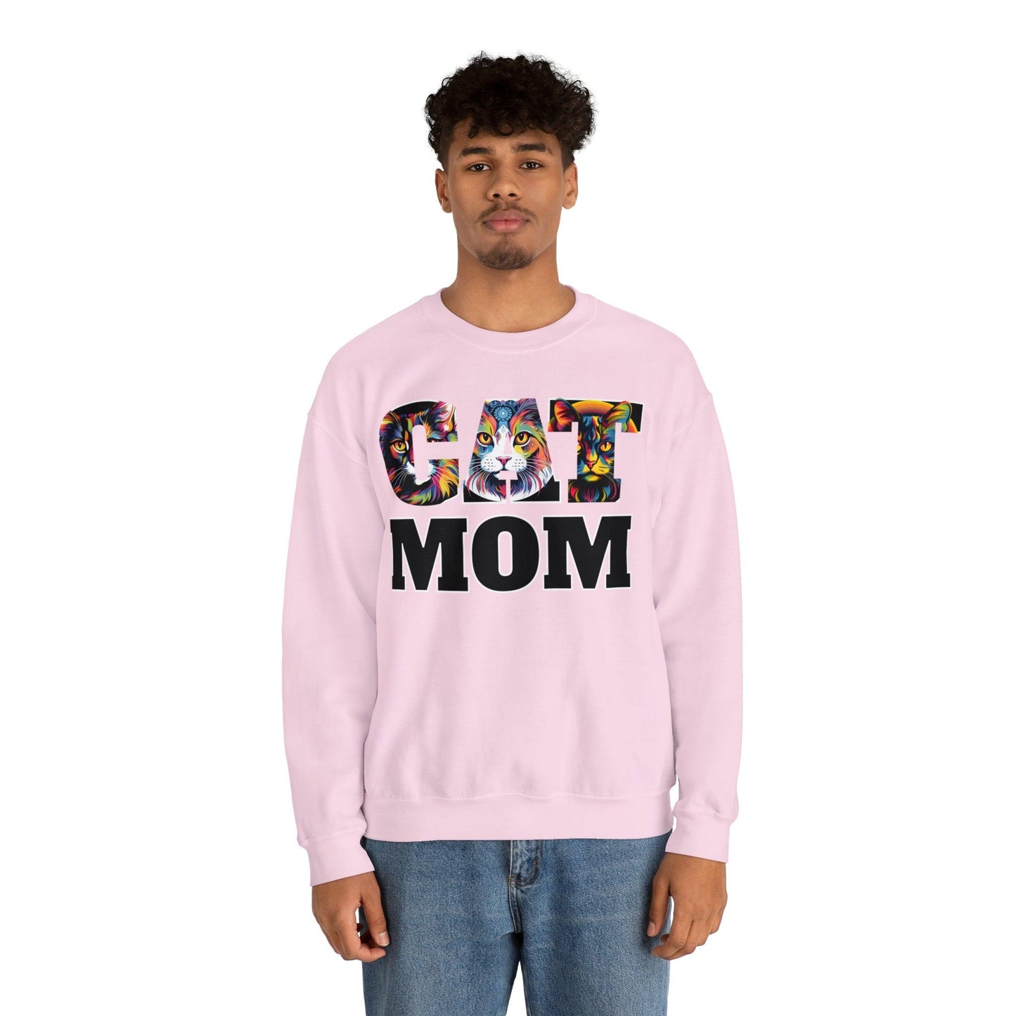 Cat Mom Sweatshirt Cat Sweatshirt Cat Crewneck Sweatshirt Cat Mom Gift Cat Lover Gift Cat Mama Shirt Cat Lover Sweater Animal Lover Gift