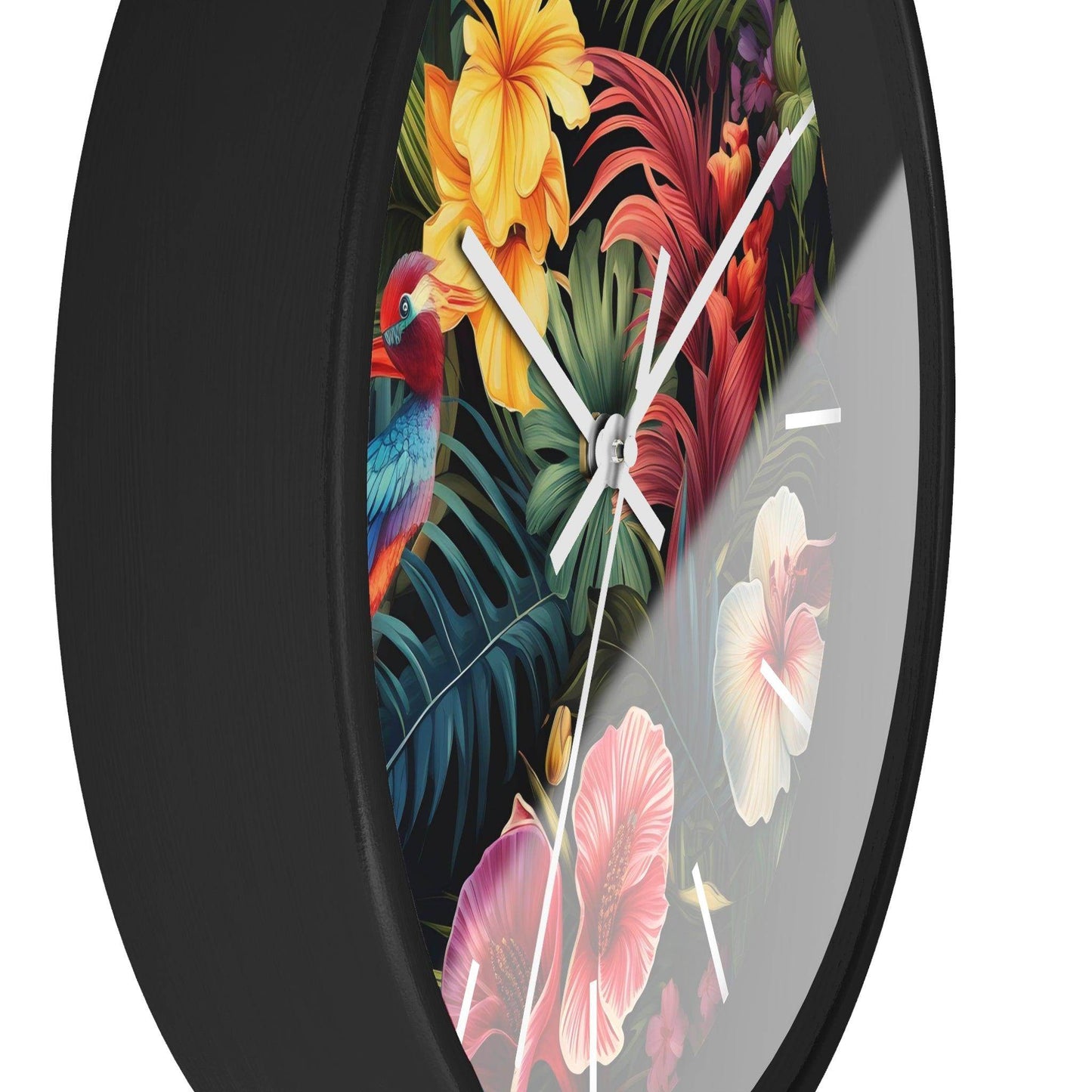 Wild Flower Wall Clock Flower Wall Clocks Home Clock Spring Clock Floral Clock Home Decor - Giftsmojo