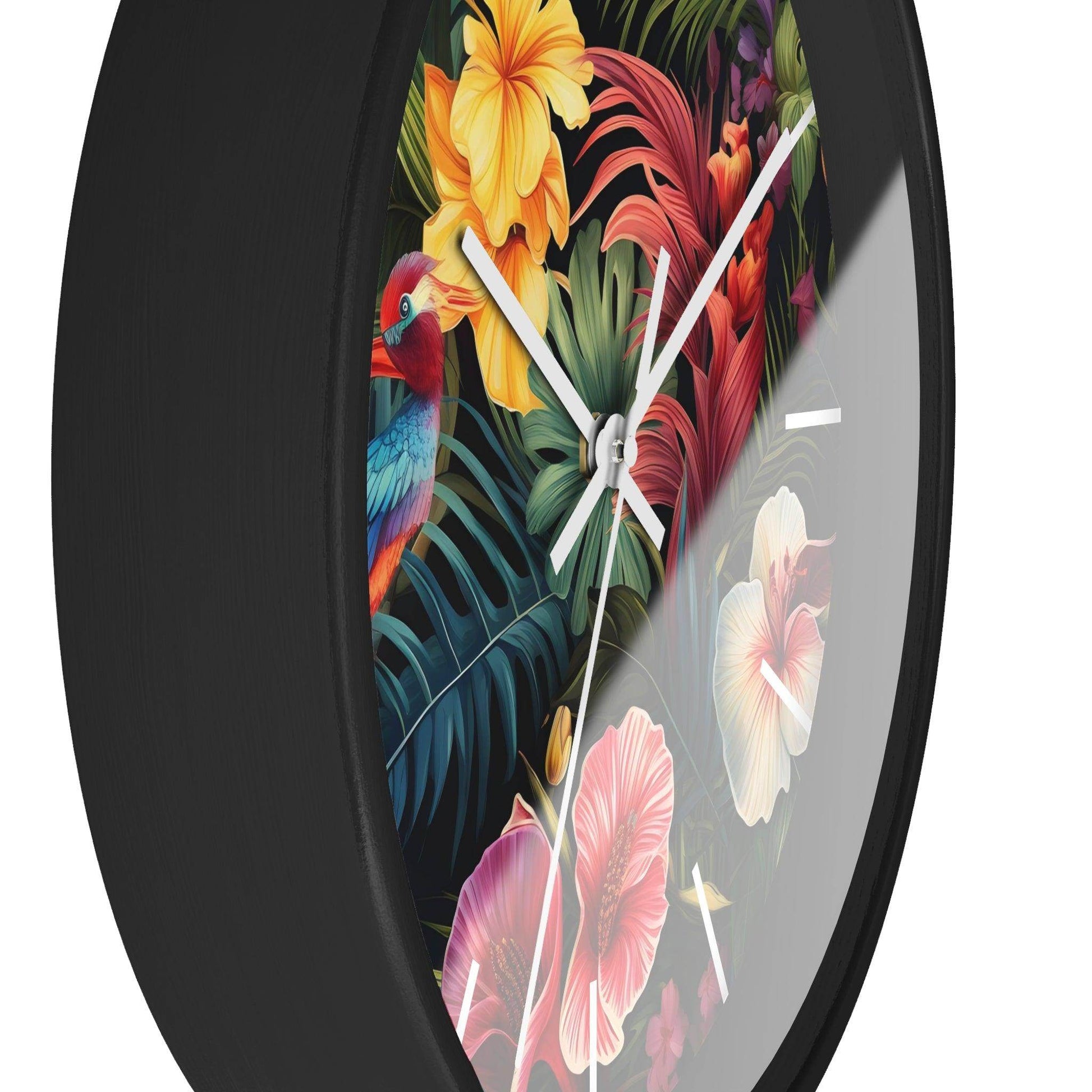 Wild Flower Wall Clock Flower Wall Clocks Home Clock Spring Clock Floral Clock Home Decor - Giftsmojo