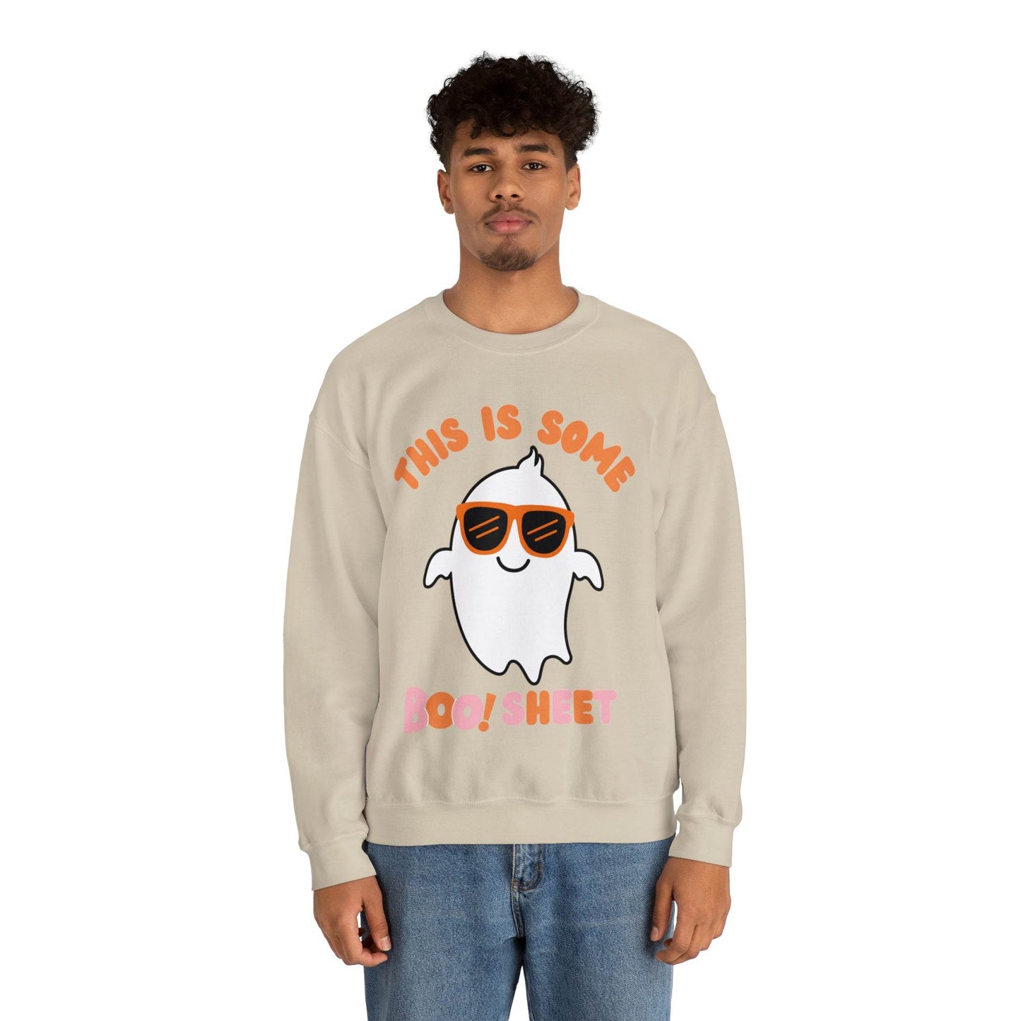 This Is Some Boo Sheet Ghost Sweatshirt Cute Ghost Sweatshirt Boo Ghost Sweatshirt Gift Shirt Funny Halloween Shirt Spooky Season Shirt - Giftsmojo